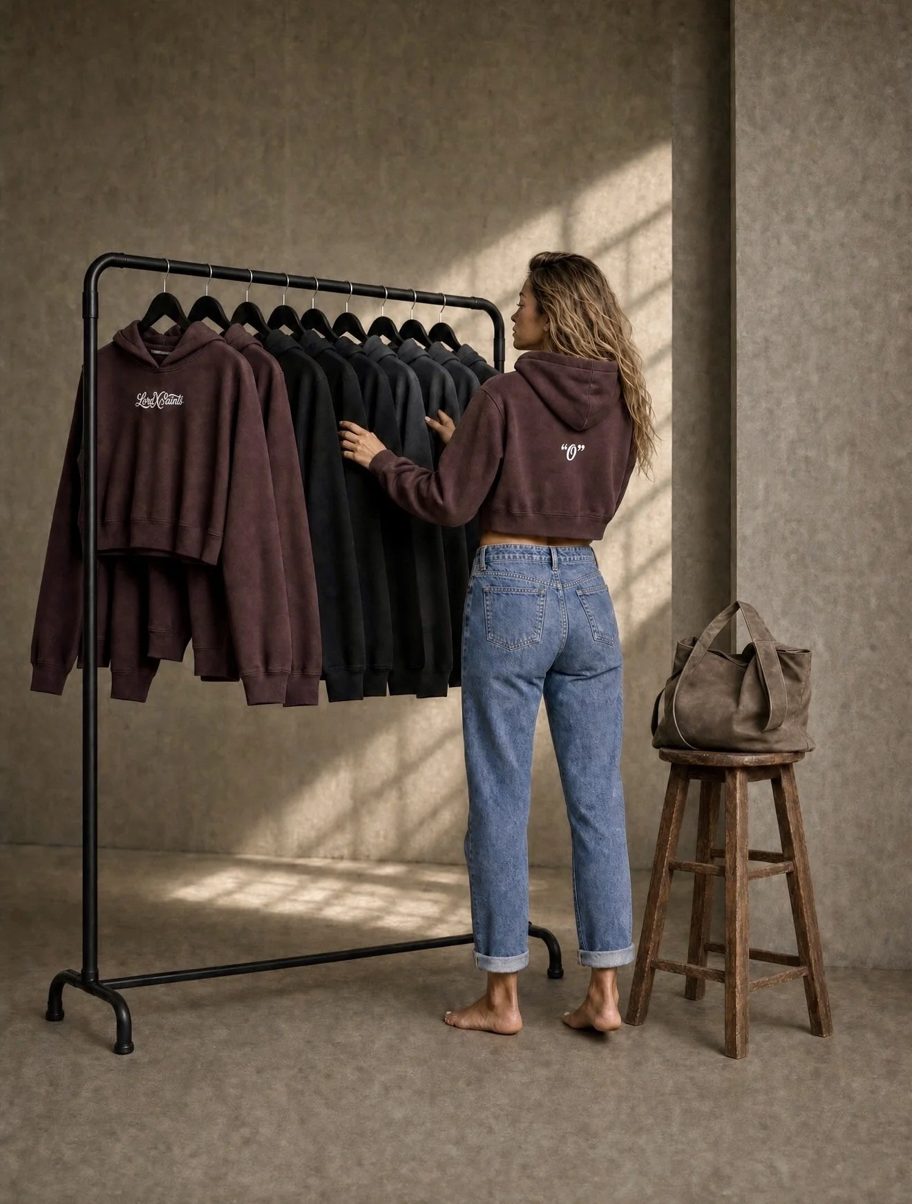 The Cropped “Zero” Hoodie Sweatshirt