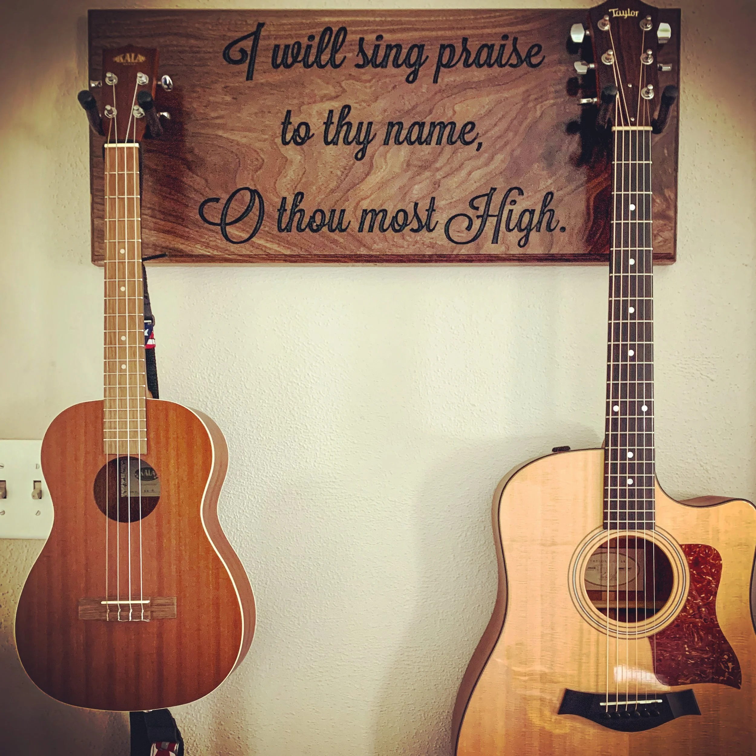 Guitar Mount Plaque