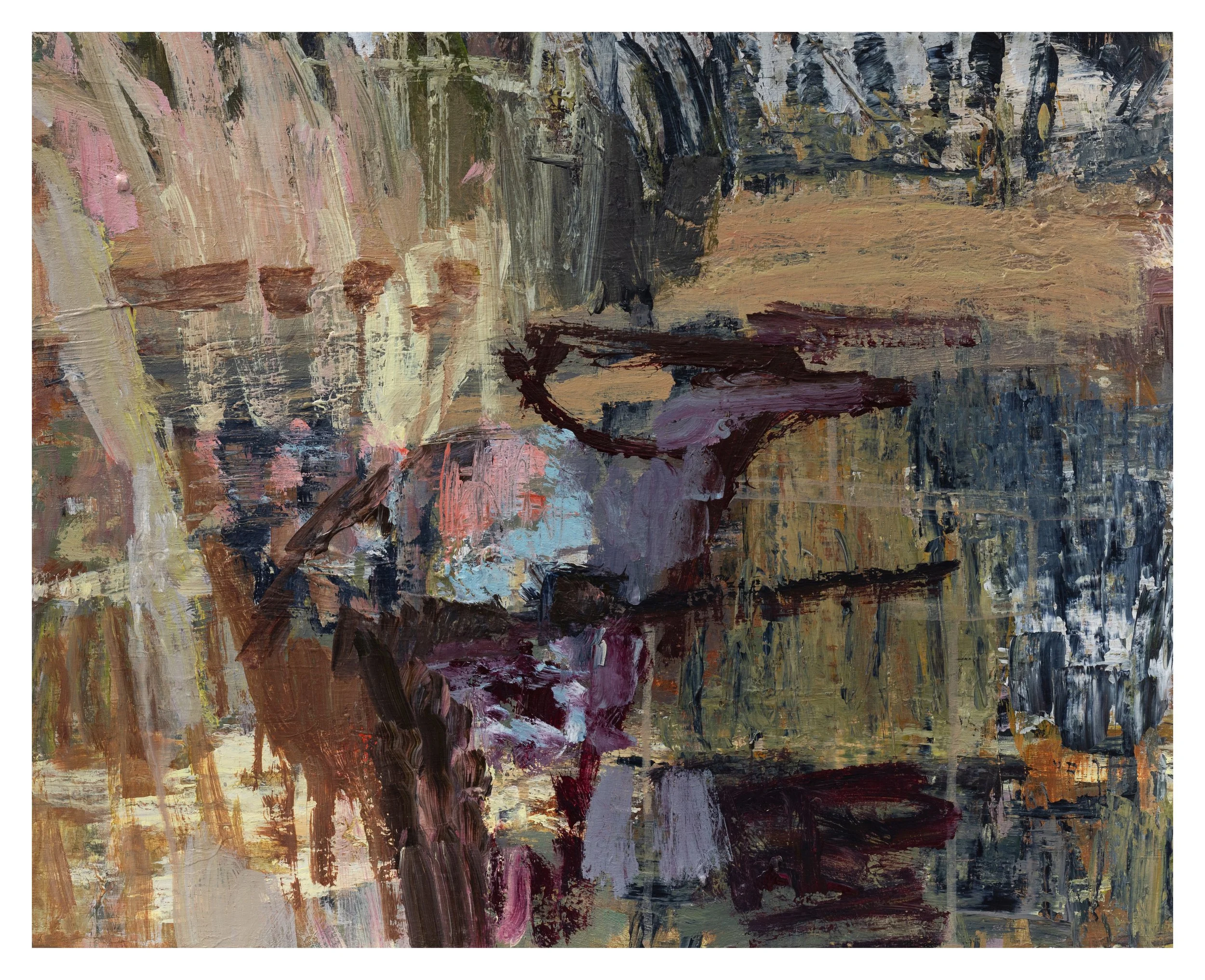 'Granite pool' 2023 acrylic on cradled birch panel 16" x 20"