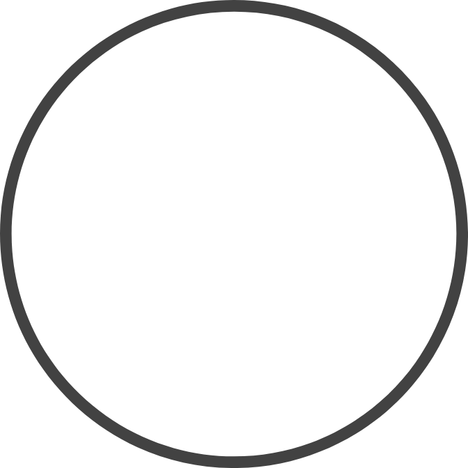 Illustration of the Full Moon, outlined in dark charcoal.