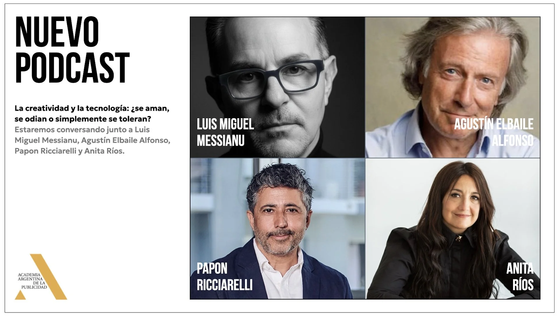 Academia Argentina de la Publicidad Podcast Cover Abril 2026.jpeg