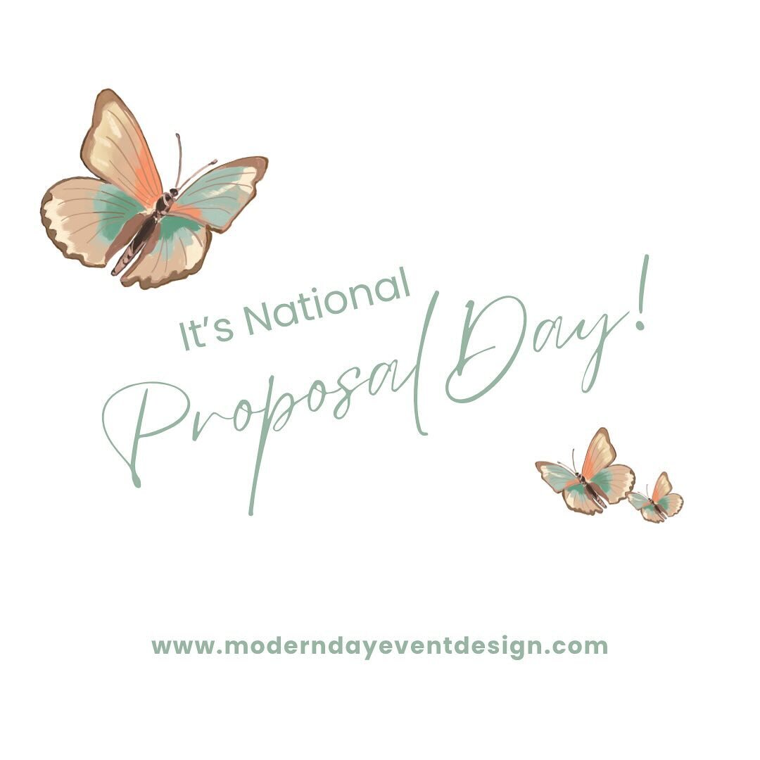Celebrating Love&rsquo;s Special Proposals:

It&rsquo;s #nationalproposalday and it is safe to say that we live for your love. We live for the joy we get to experience when we assist with orchestrating a special #marriageproposal, custom designed spe