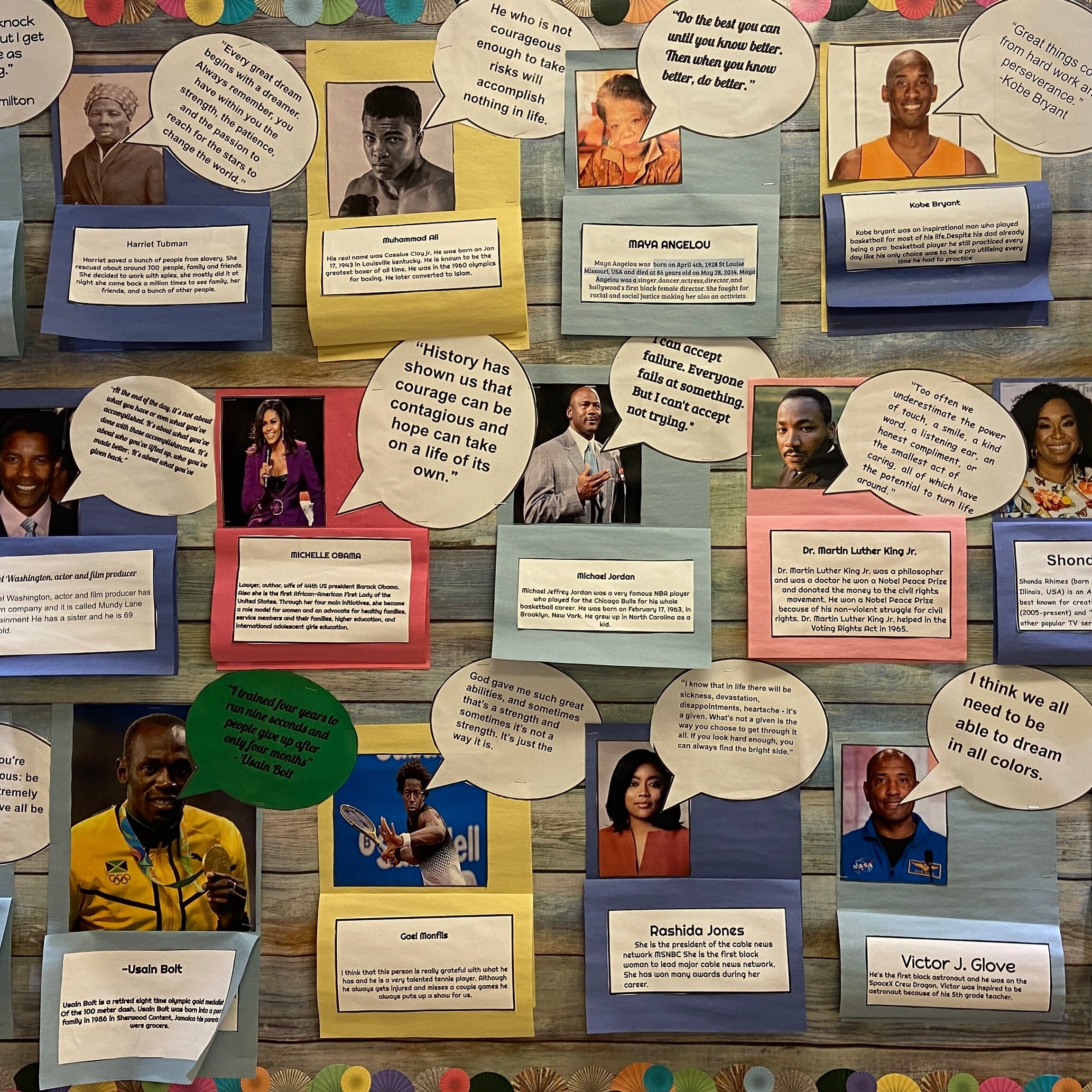 As Black History Month comes to a close, our classes have dedicated themselves to celebrating and honoring the legacies of countless courageous Black men and women who have made a positive impact on society by sharing their stories. Recently, our six