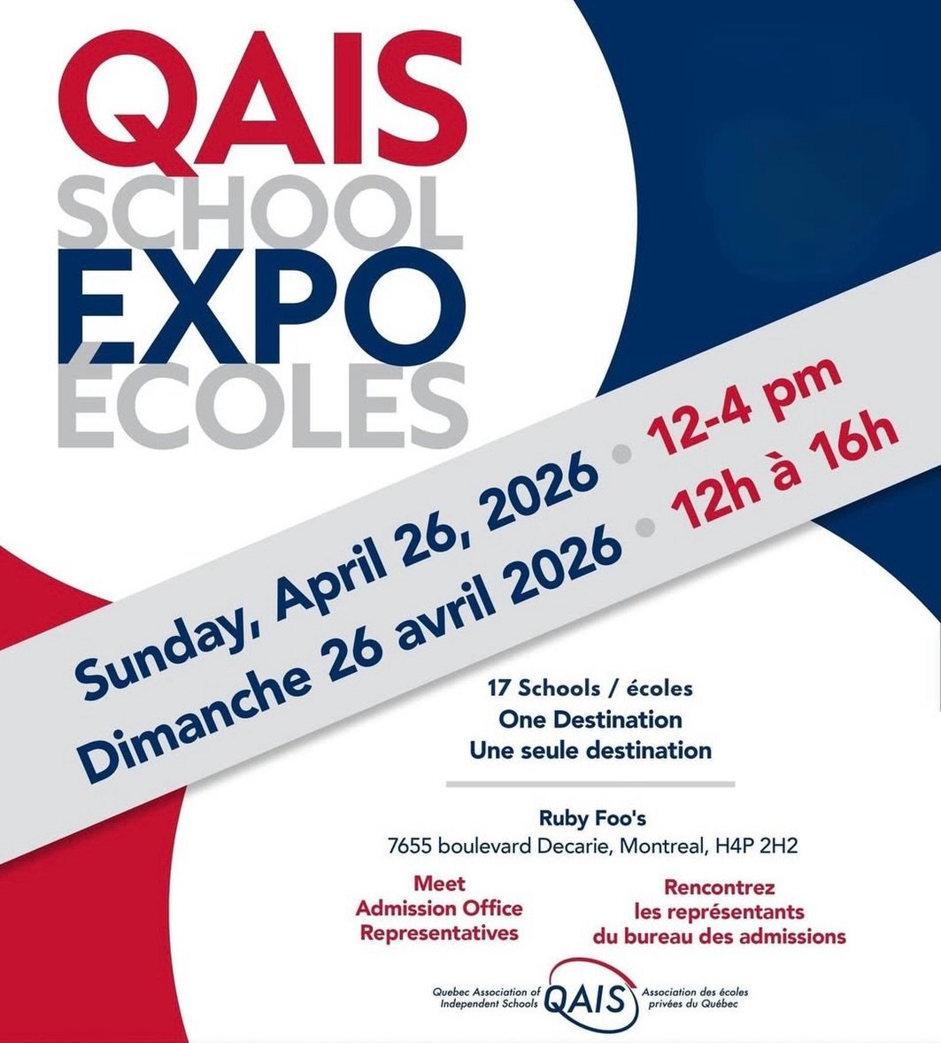 17 Schools, One Destination! Spread the word! QAIS is hosting a School Expo, which takes place on April 26, from 12-4 pm at Ruby Foo&rsquo;s Hotel. Meet representatives from 17 schools. Get insights to help plan your school search. More details to fo