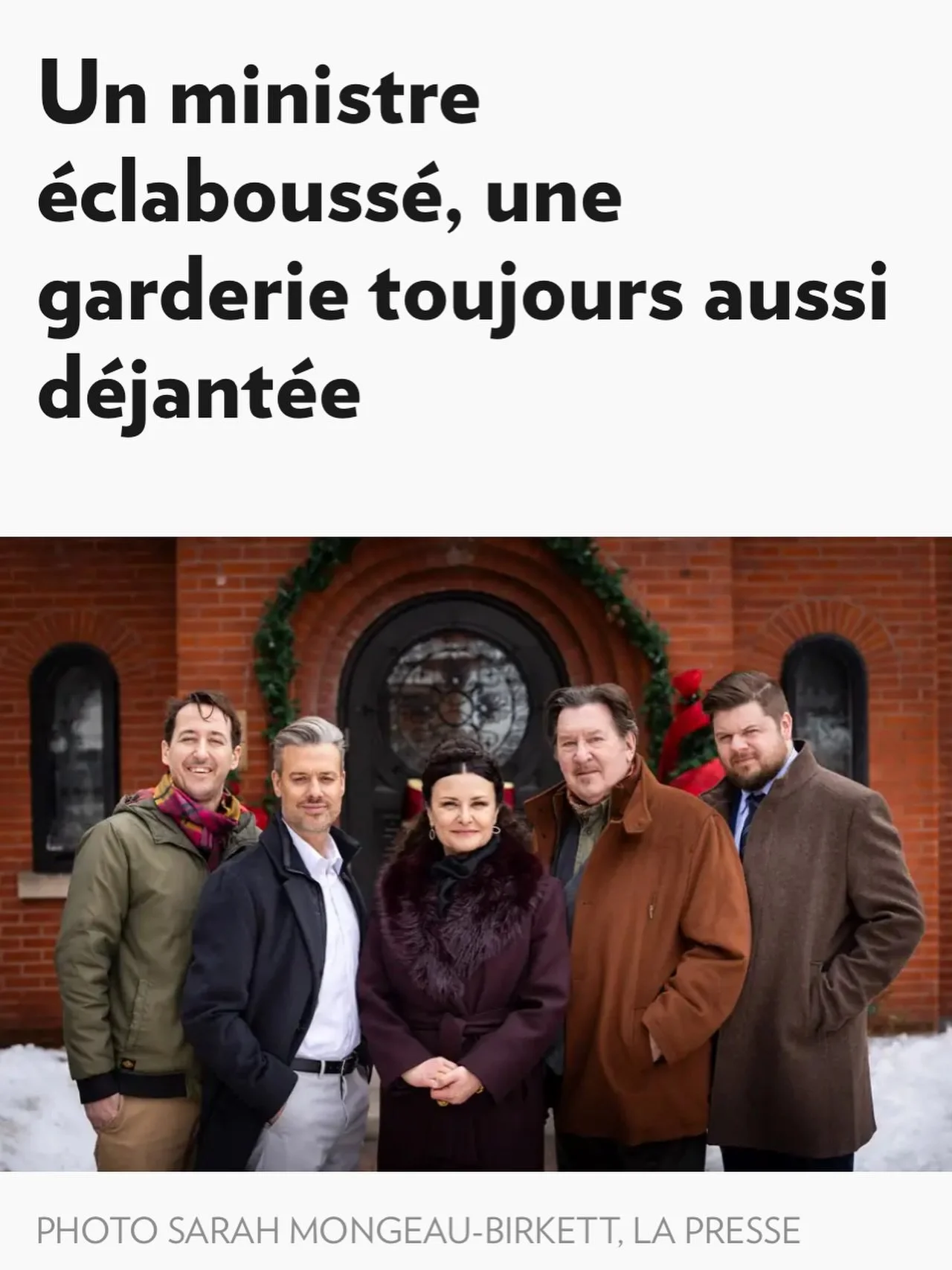 We were excited to see Season 2 of &ldquo;Qui a pouss&eacute; M&eacute;lodie?&rdquo; featured in La Presse this week! Did you recognize the door in the photo? Lead actors from the series posed in front of The Priory for the feature, and the productio