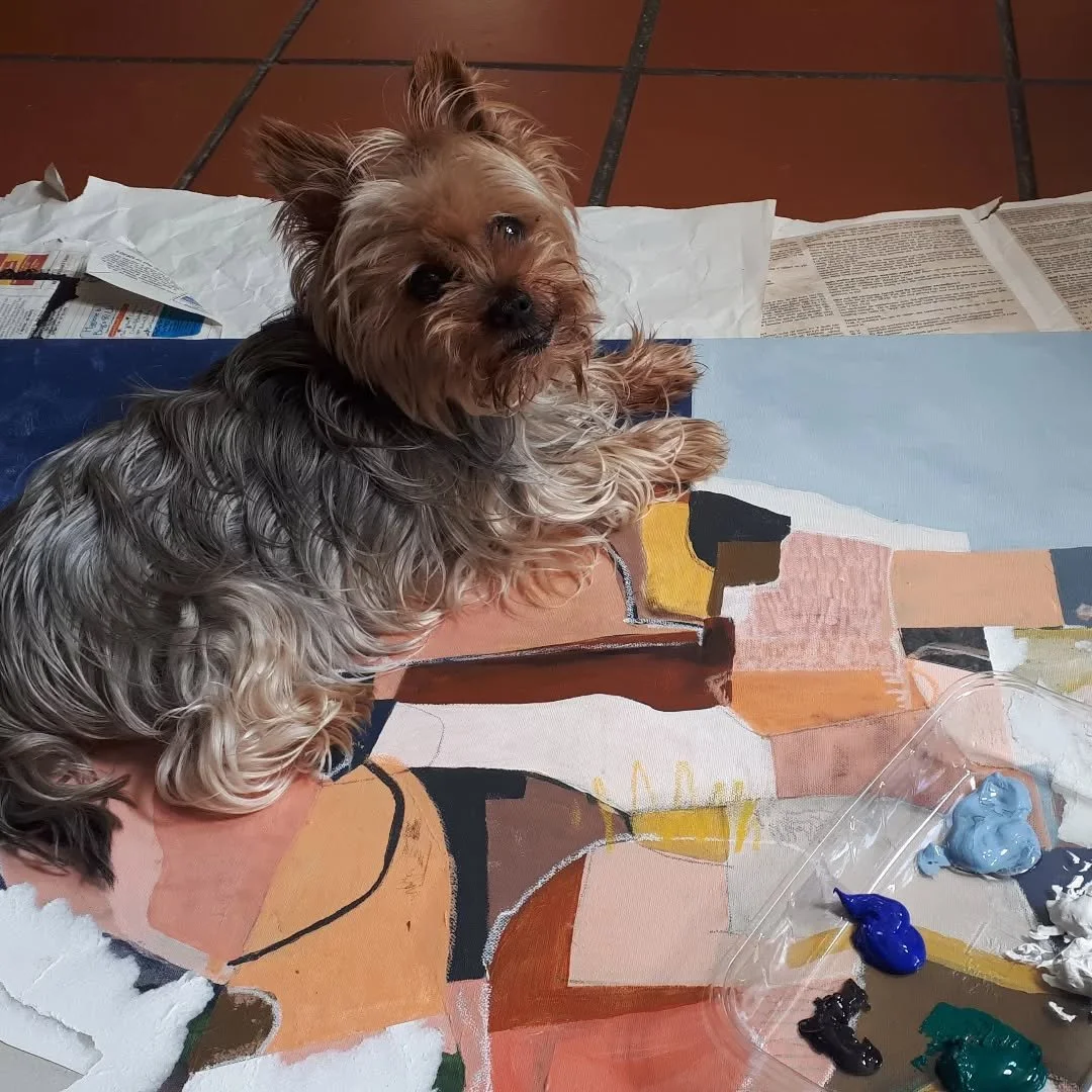 What does one do with this type of creative block???

Mir&oacute; decided its very comfy on my canvas. Come to Solo Studios 24-26 October and see how I had to resolve this challenge! :)

@solostudiosrk promises to be a weekend filled with galleries, 