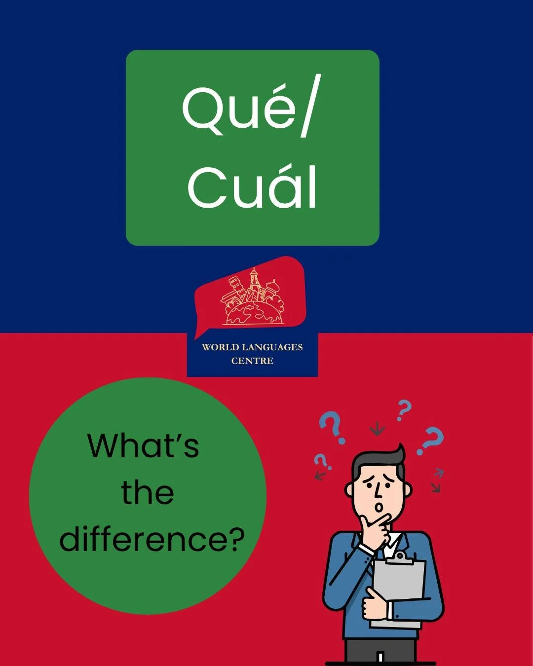Learning Spanish and still unsure when to use 'qu&eacute;' and when to use 'cu&aacute;l'? The meaning is the same, and sometimes work in the same way as 'which and what' in English, but you need to bear in mind certain combinations. The rules are dif
