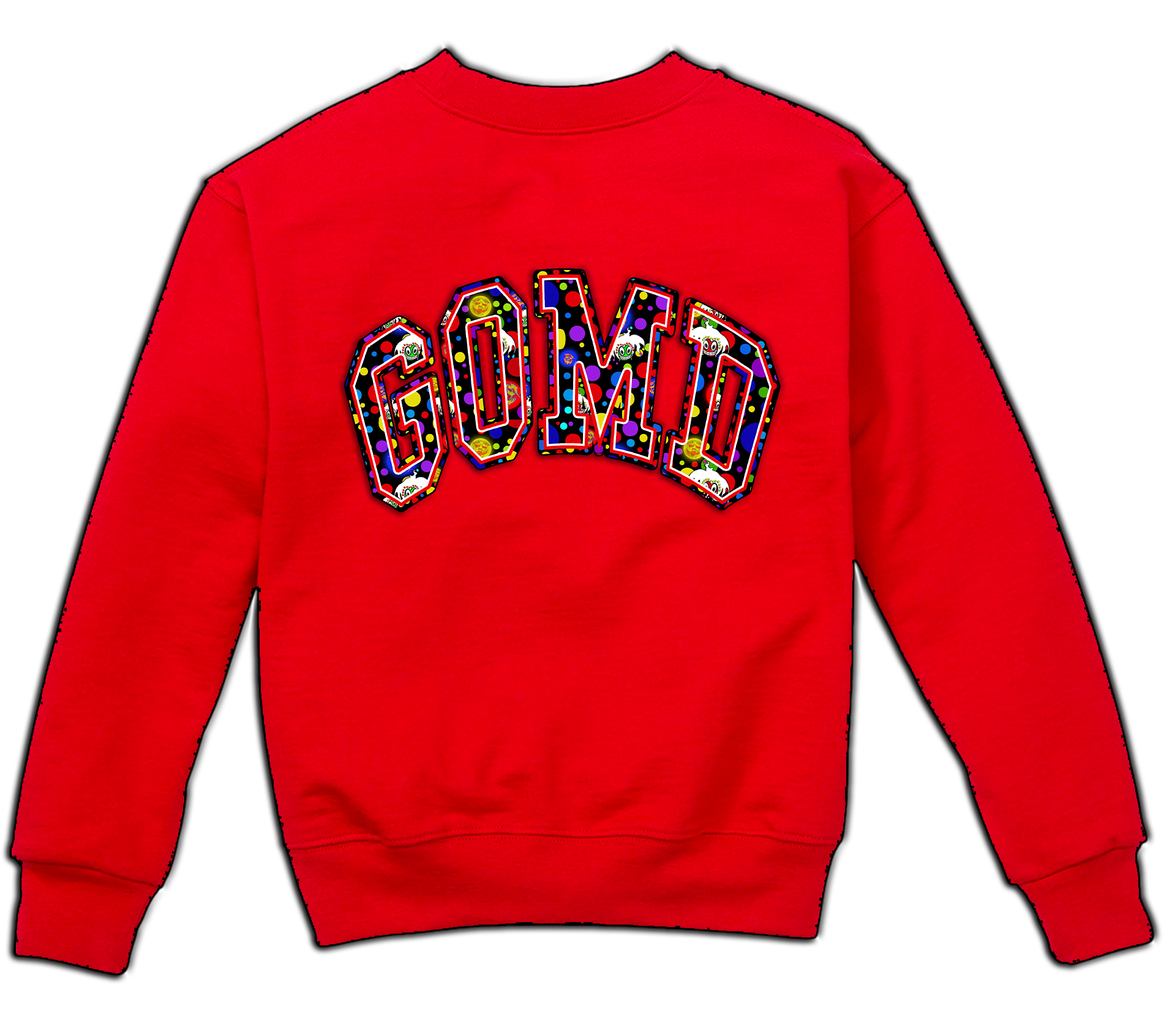 blu polka outline red crewneck.png