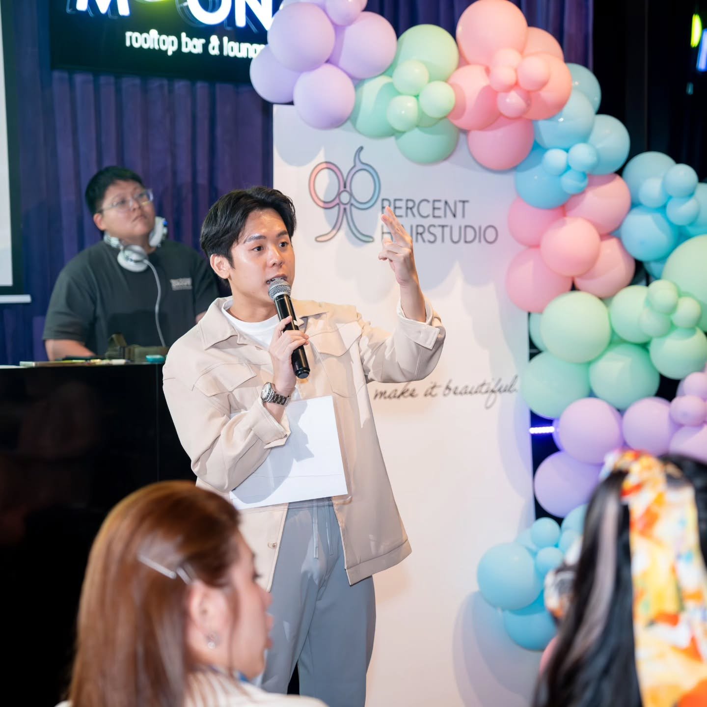 A 28-pax D&amp;D, a rooftop venue, and a room full of creatives who weren't afraid to let loose. 🎉

Had an absolute blast hosting for the team at 99% Hair Studio at Moon Rooftop Bar &amp; Lounge. From games and laughter to some very memorable moment