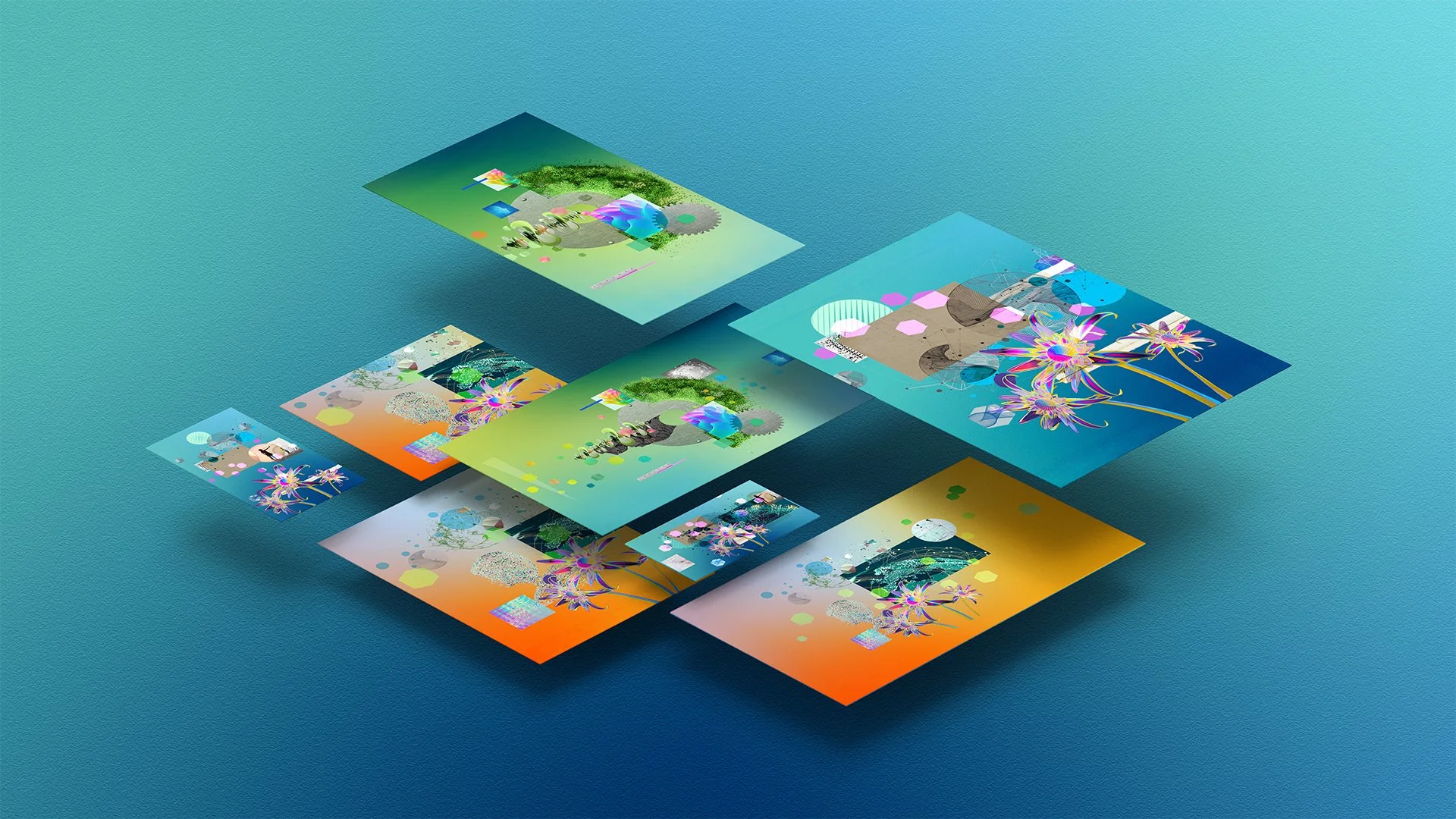 Responsive formats and size variations designed for social, email, and web environments.