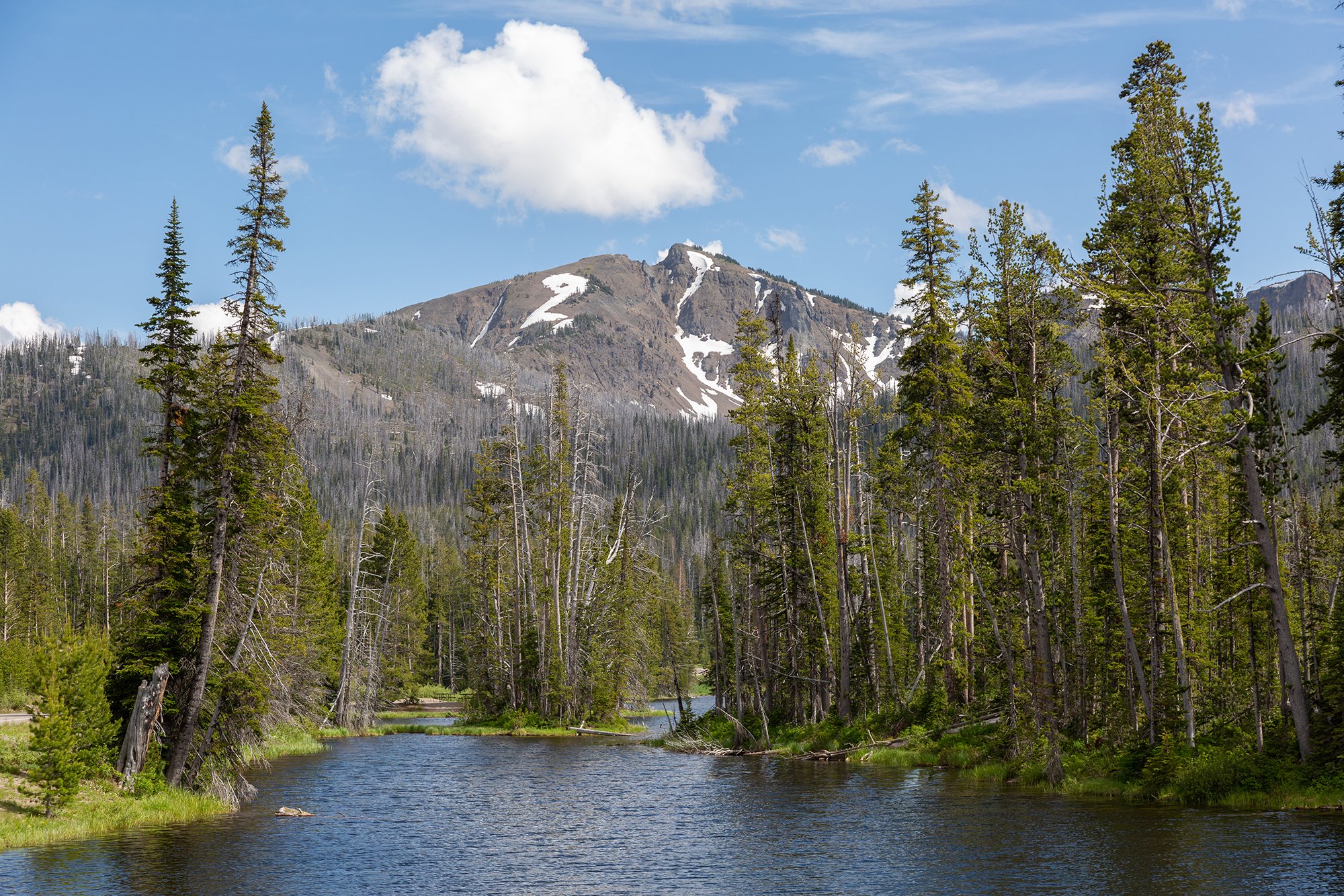 Top Notch Peak from Sylvan Lake - Yellowstone