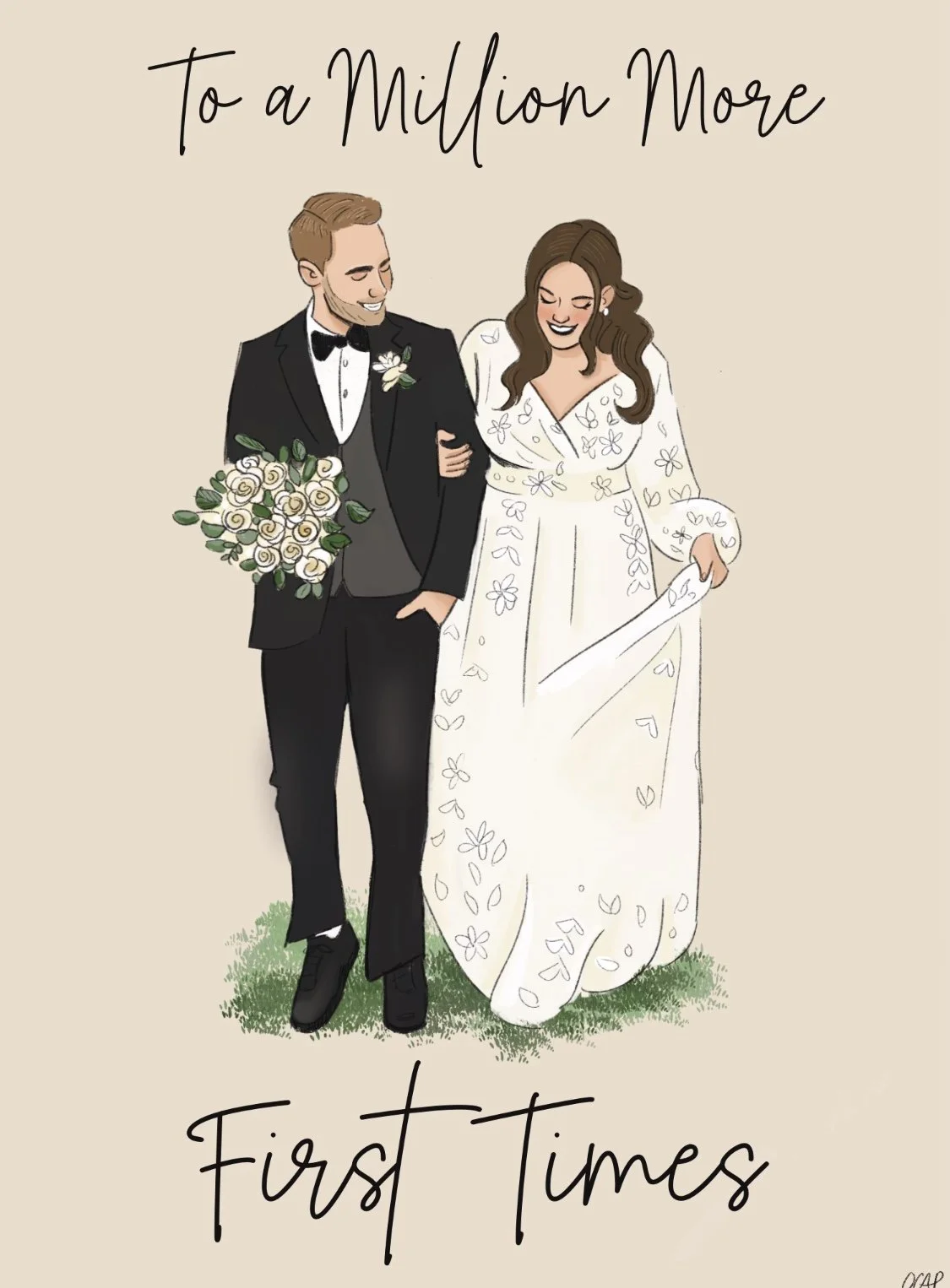 Custom wedding card