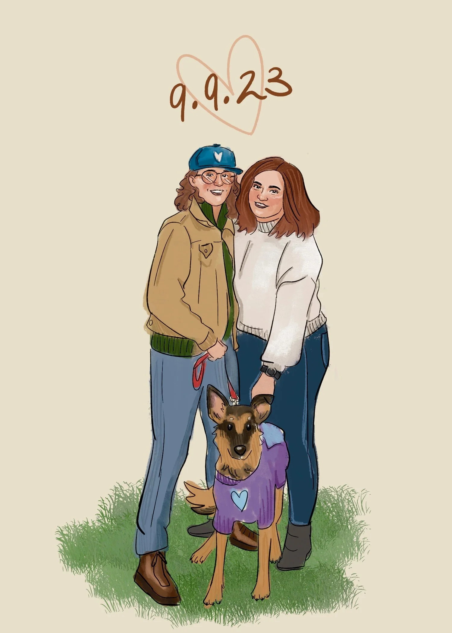 Custom wedding card