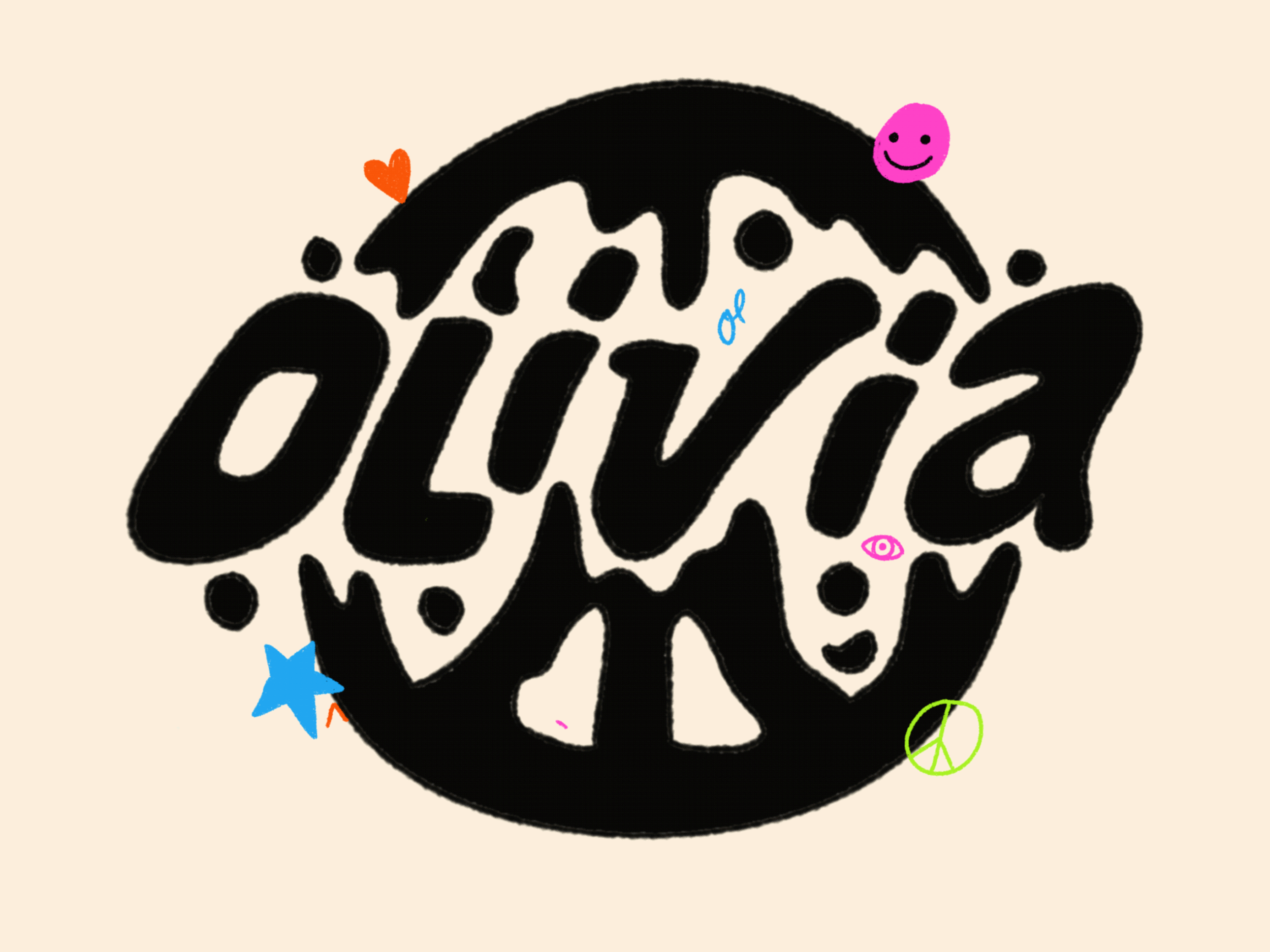 Name illustration, digital frame-by-frame animation