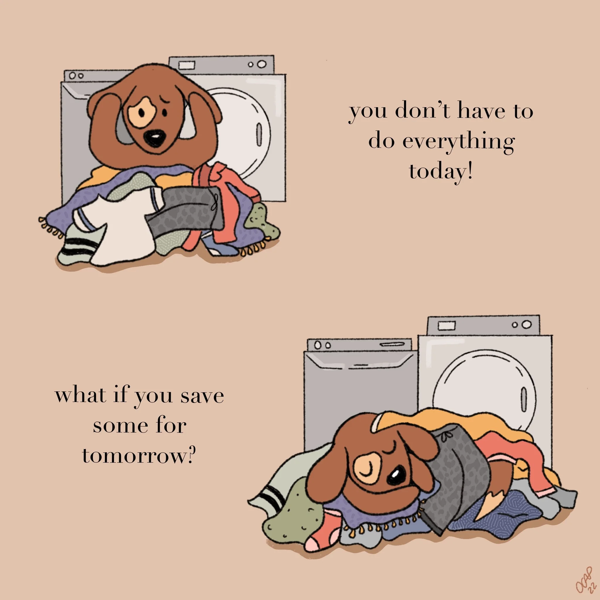 Cozy Puppy digital illustration