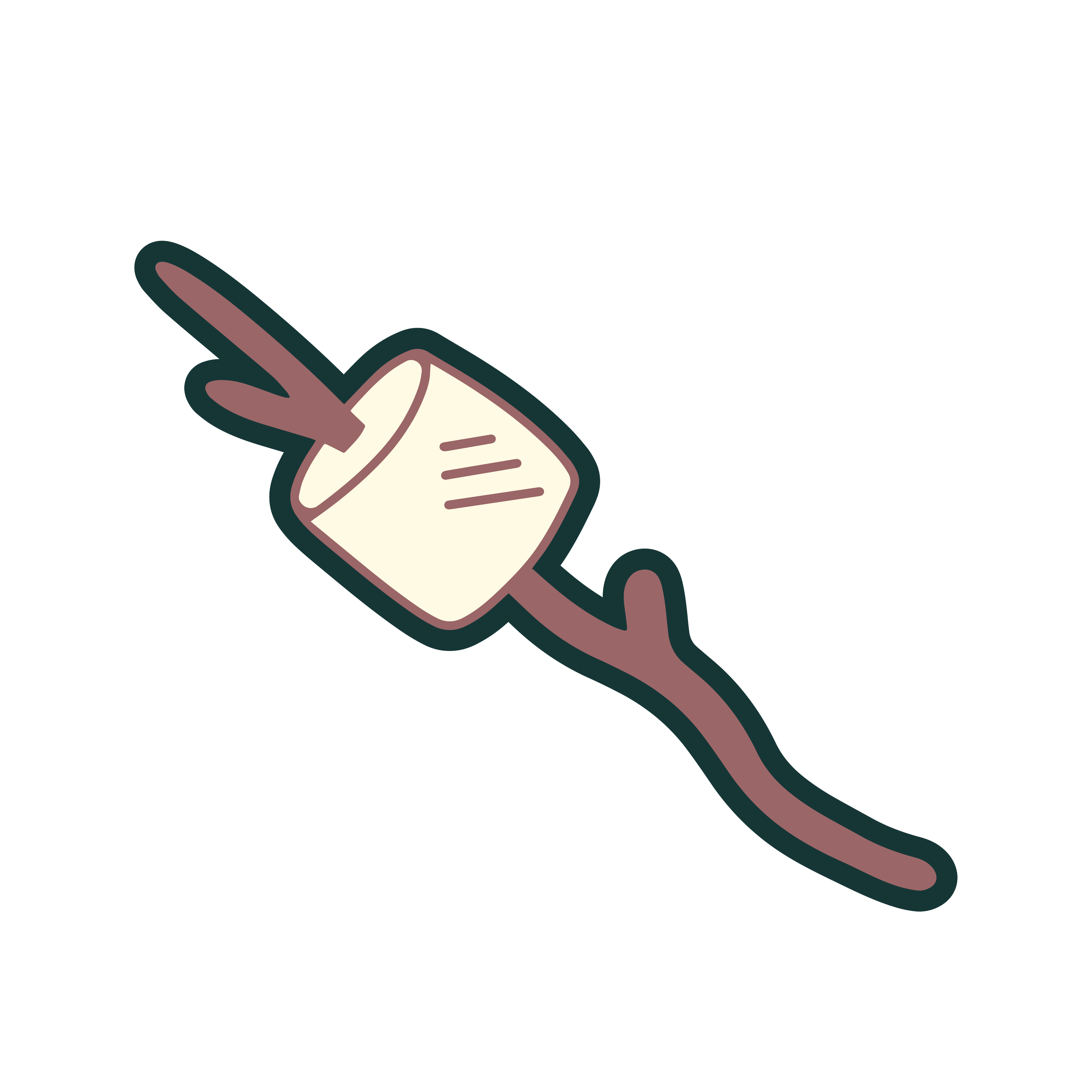 Cartoon illustration of a test tube with a liquid and a leaf inside, held by a hand.