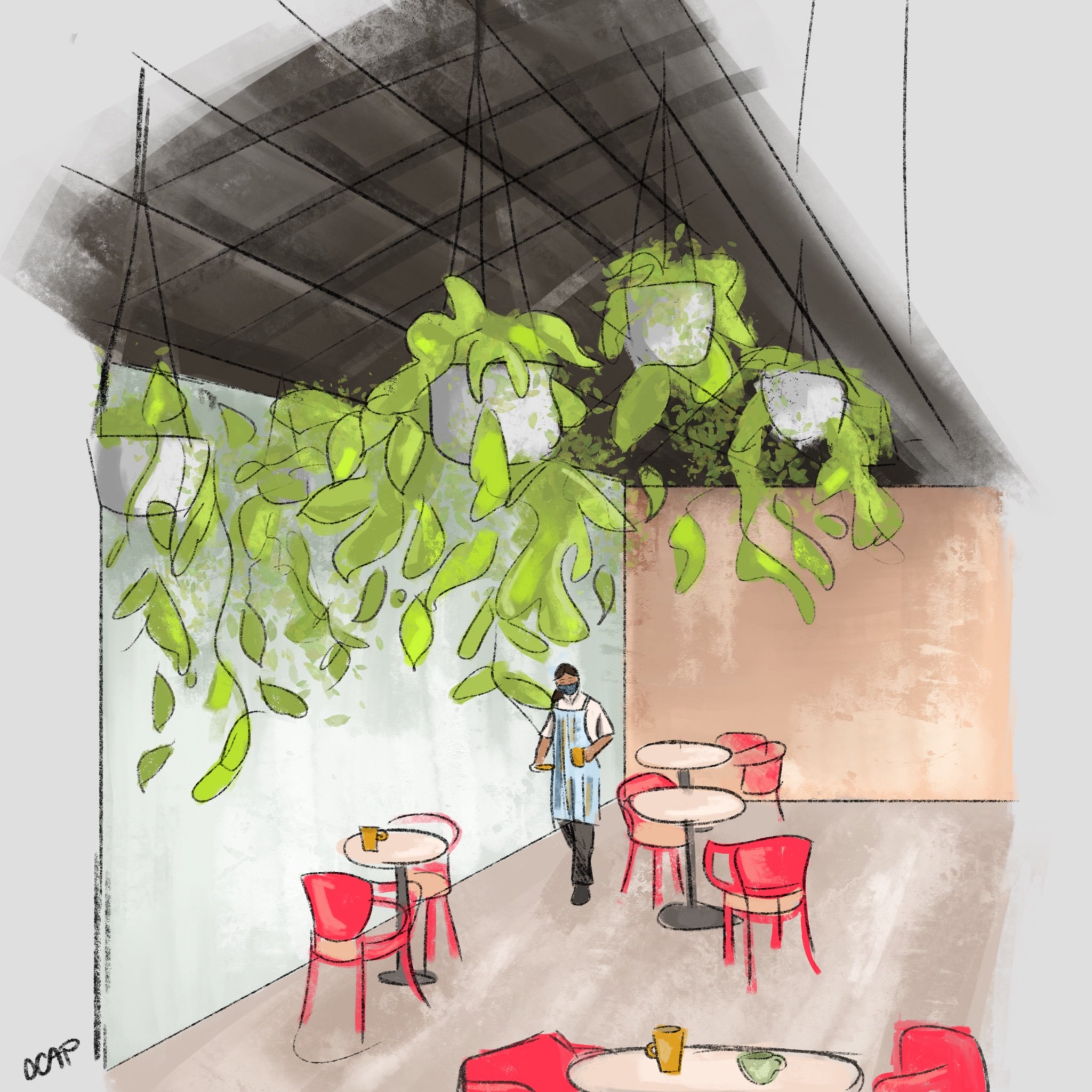Hotel Haya, Ybor City FL Digital Illustration