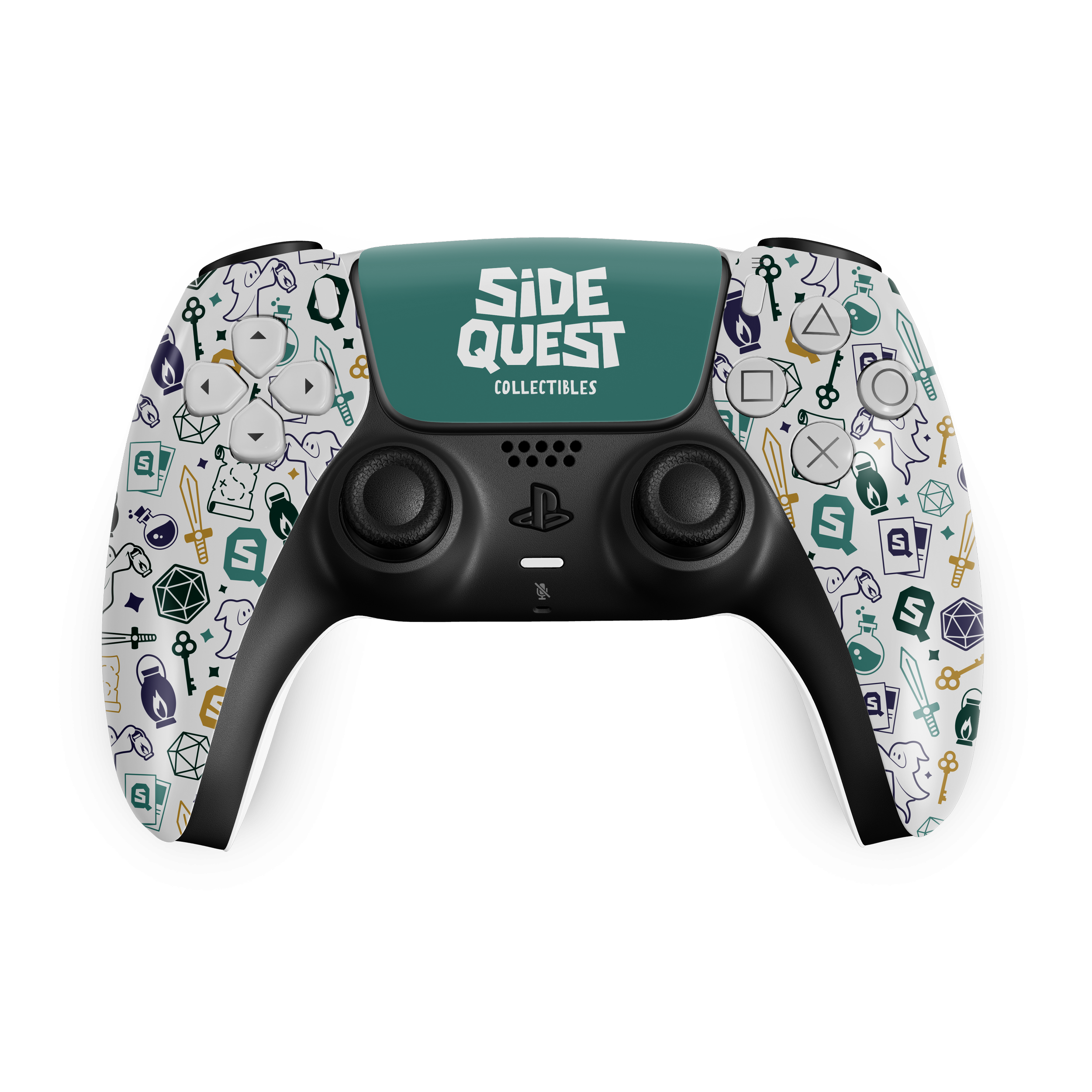 side quest controller mockup branding cap creative co