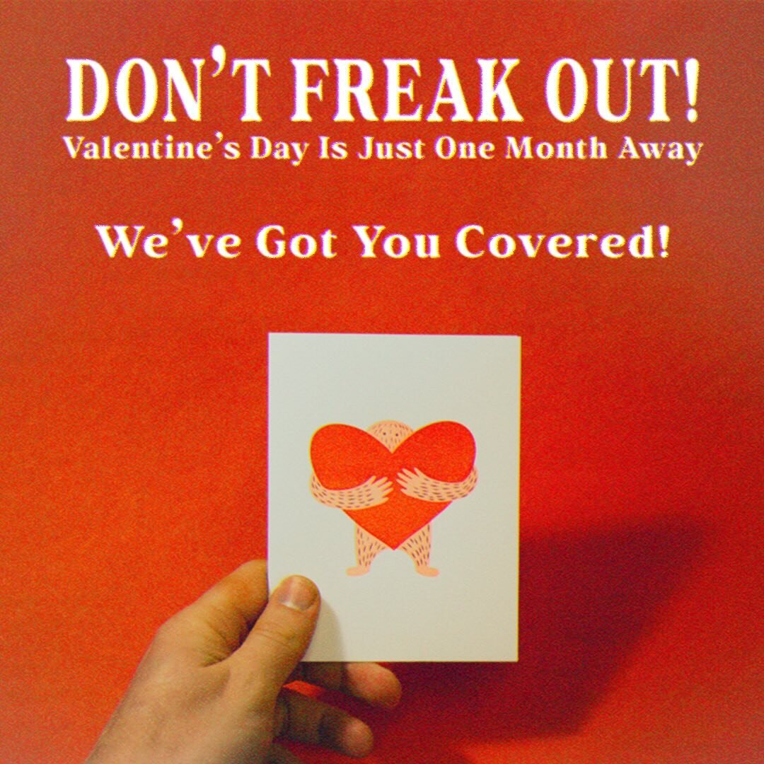 Listen, Valentines Day is about a month away and we&rsquo;ve got you covered. There is no need to freak out! We&rsquo;ve got cards for all types of relationships (even a few new ones in the coming days ahead). Head on over to mcpressure.com to grab y