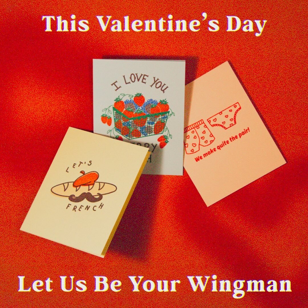 Love is in the air! Do you feel it? This Valentine&rsquo;s Day, let us be your wingman. We have a great selection of love themed cards on our site, and a few new ones coming soon. Keep an eye on our stories for a sneak peek!