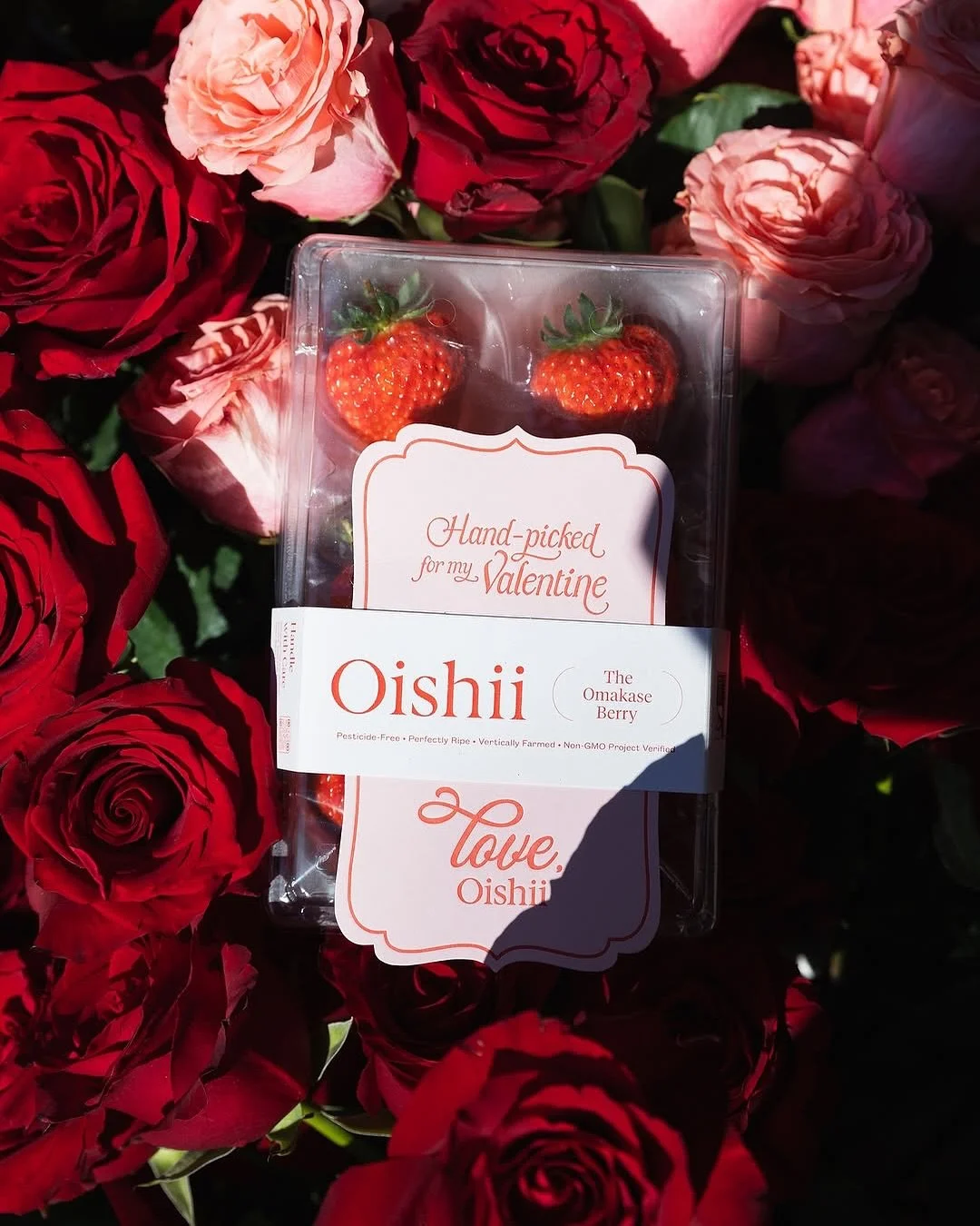 As we enter into March (😳) we are looking back on a project that launched in February. The team at @oishii.berry asked us to help print these pink and red Valentine&rsquo;s Day cards for their campaign - We loved how they turned out! Check the video