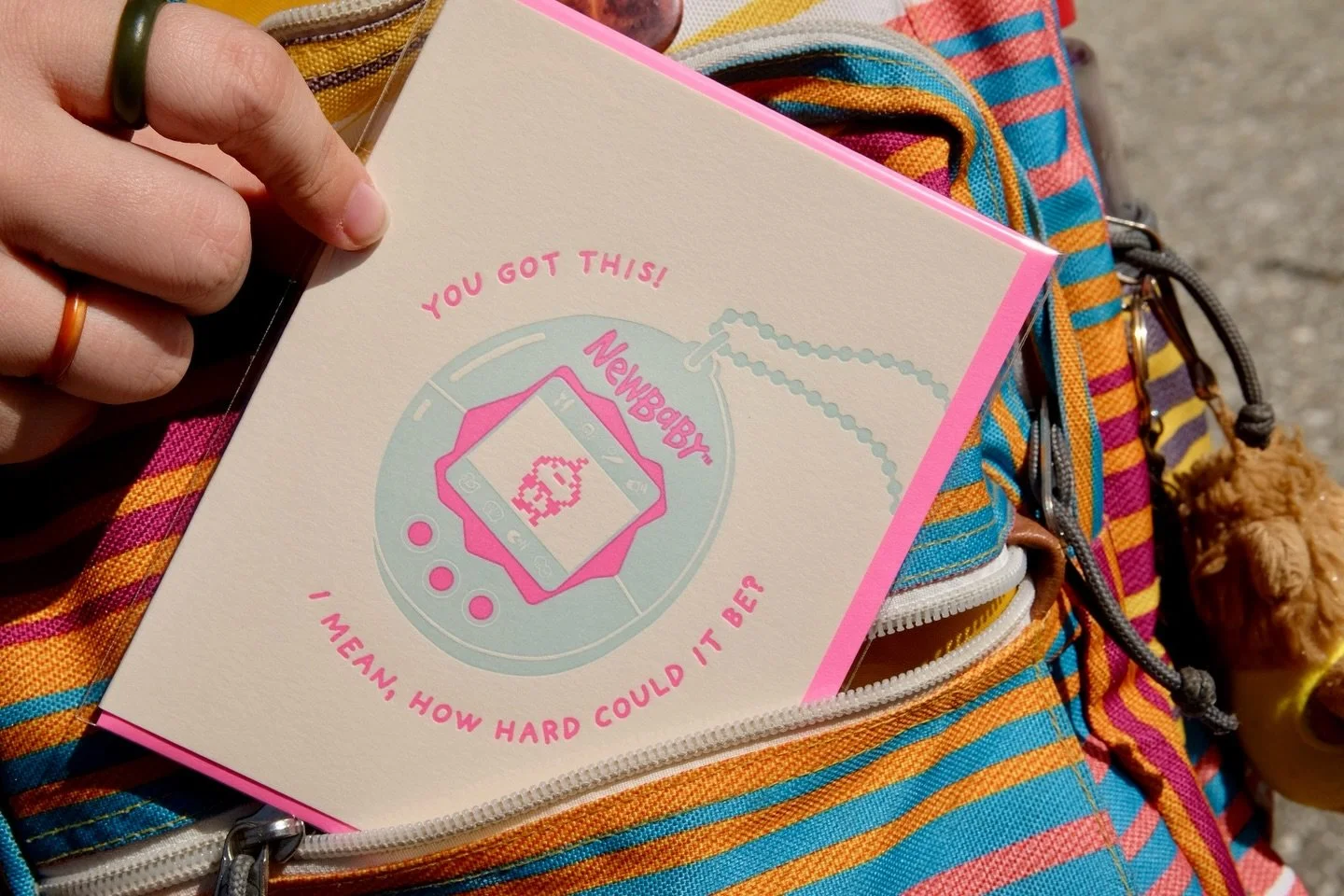 👾 New Card Alert! 👾 

You got this! I mean, how hard could it be? Tamagotchi inspired new baby card is available for wholesale and online as well as locally @spinsterabbotts
