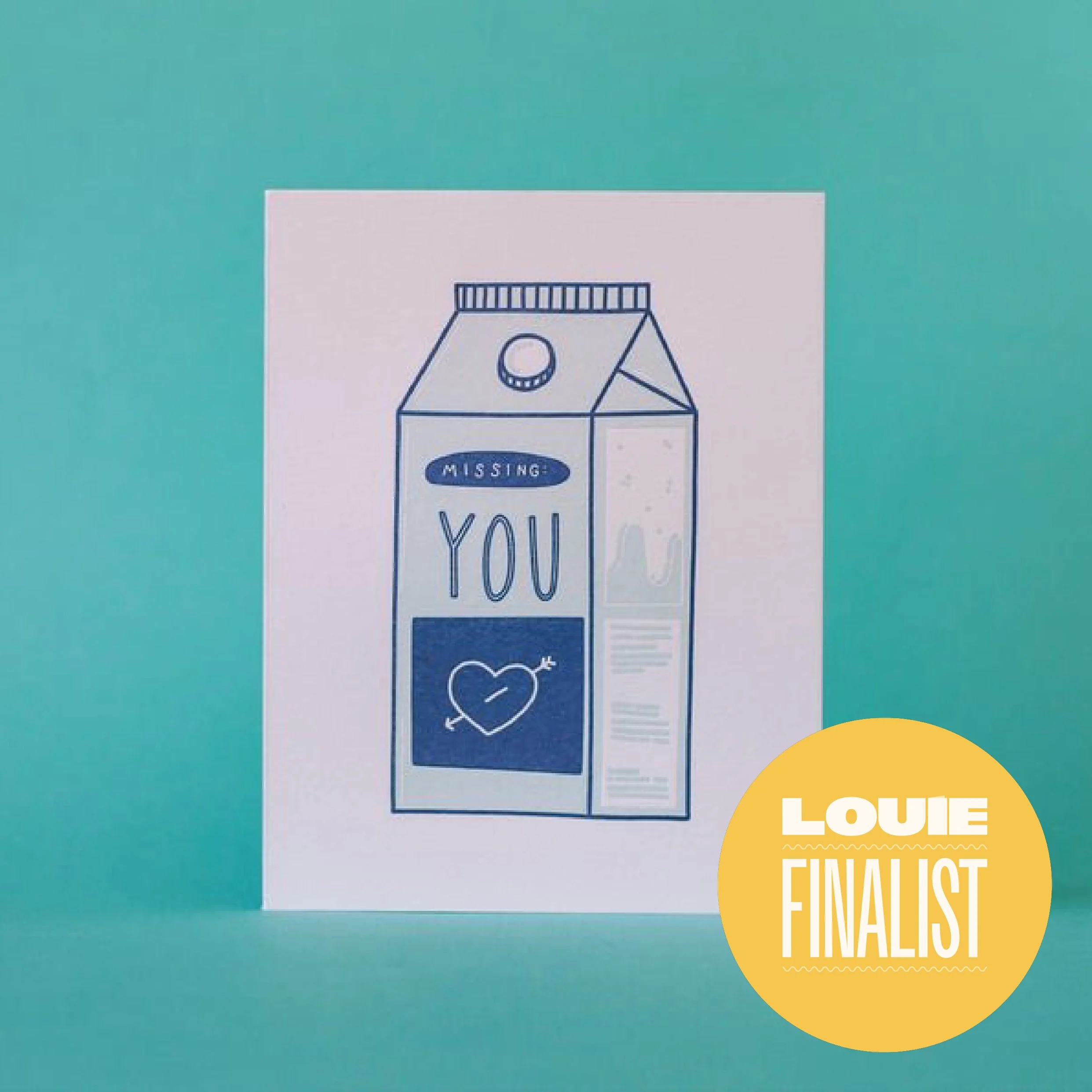 Missing: You - Letterpress Greeting Card