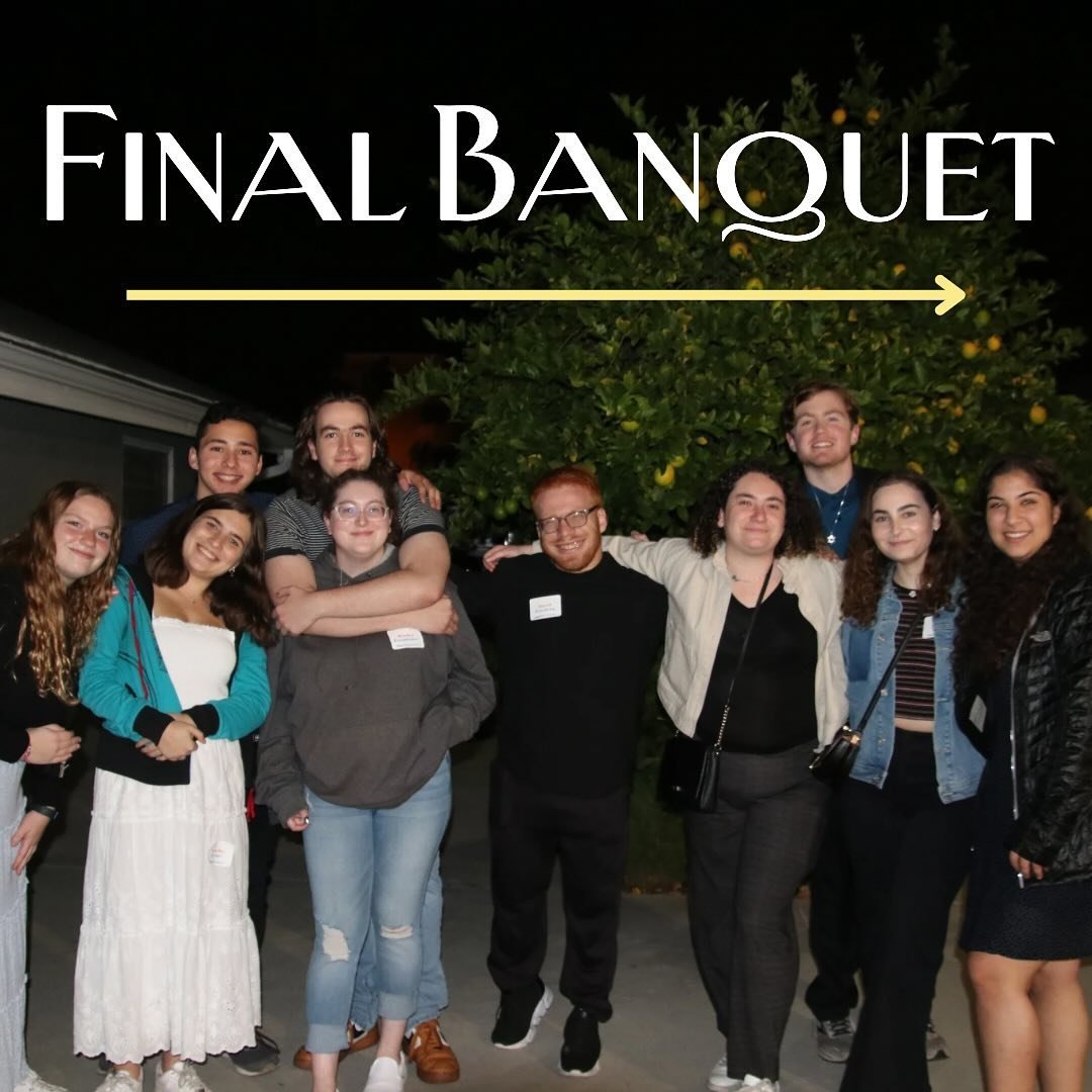 You are cordially invited to the annual Hillel 818 Banquet!

Join us May 9th at 6 PM to mark the end of another year, honor our graduating seniors, present the winners of the Hillel 818 awards, and get the chance to say farewell to our Springboard Fe