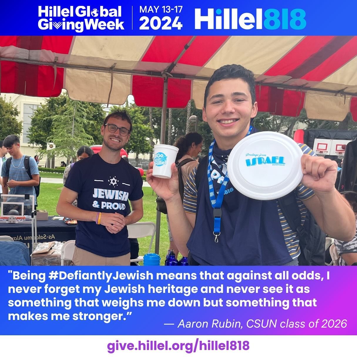 To say it&rsquo;s been challenging to be Jewish on campus these last few months would be an understatement, but our incredible students have persevered. They have shown us through their actions what being #DefiantlyJewish is and to never shy away fro