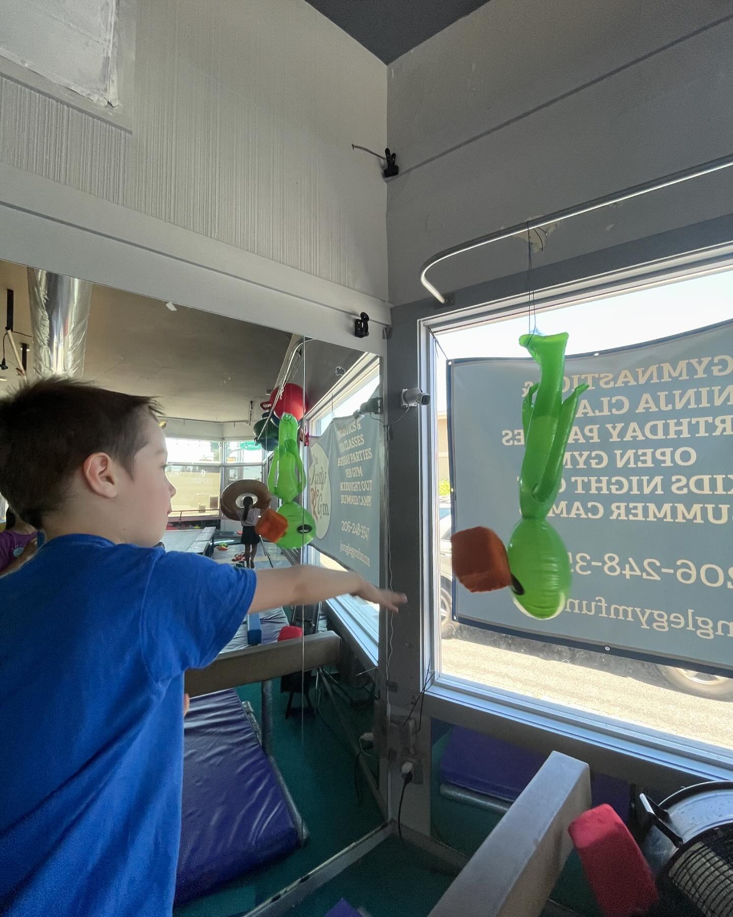The ALIENS came to visit at Outer Space Camp this week! We decided to try to play with them.