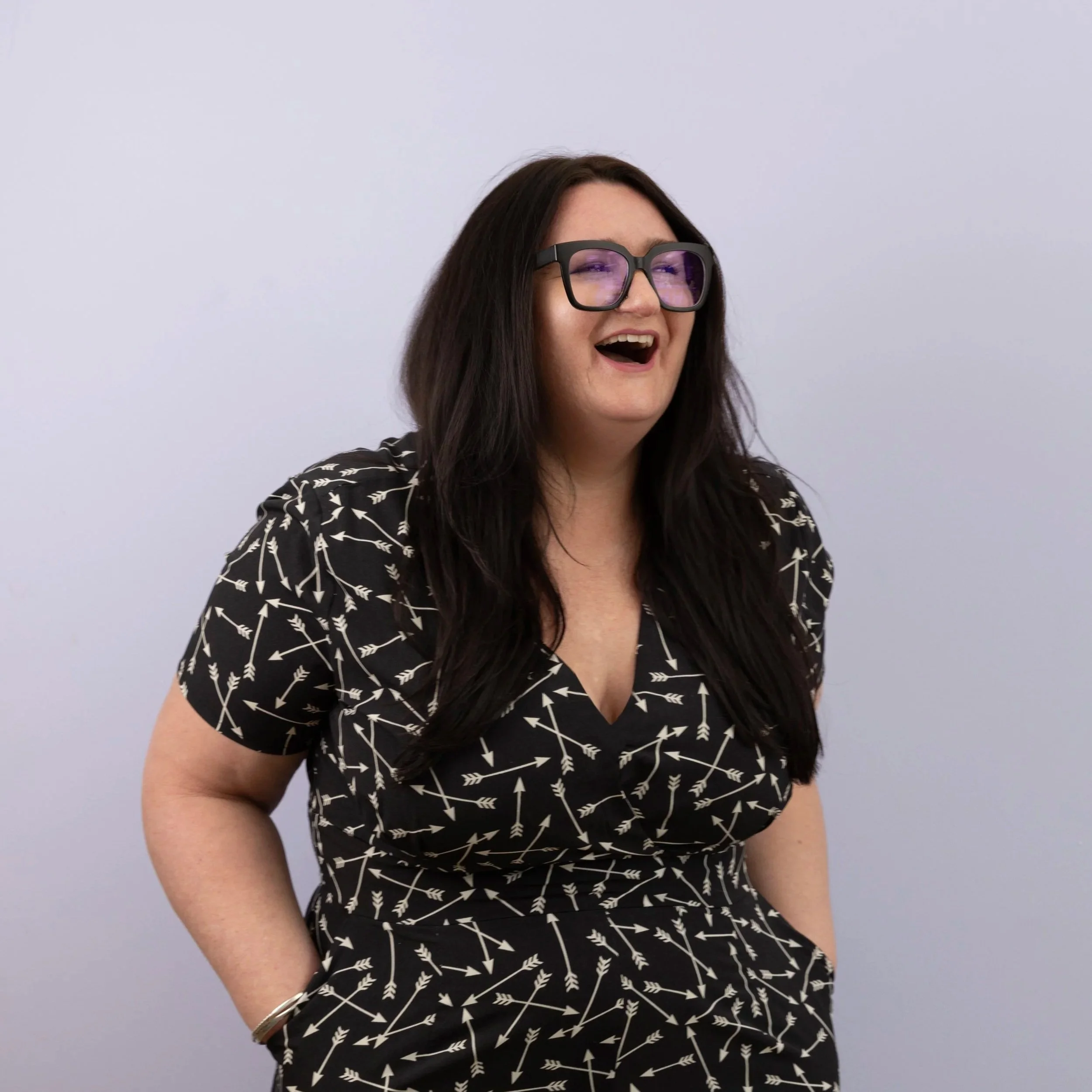 Colourful Brand Photoshoot for Bristol Copywriter who loves wearing black