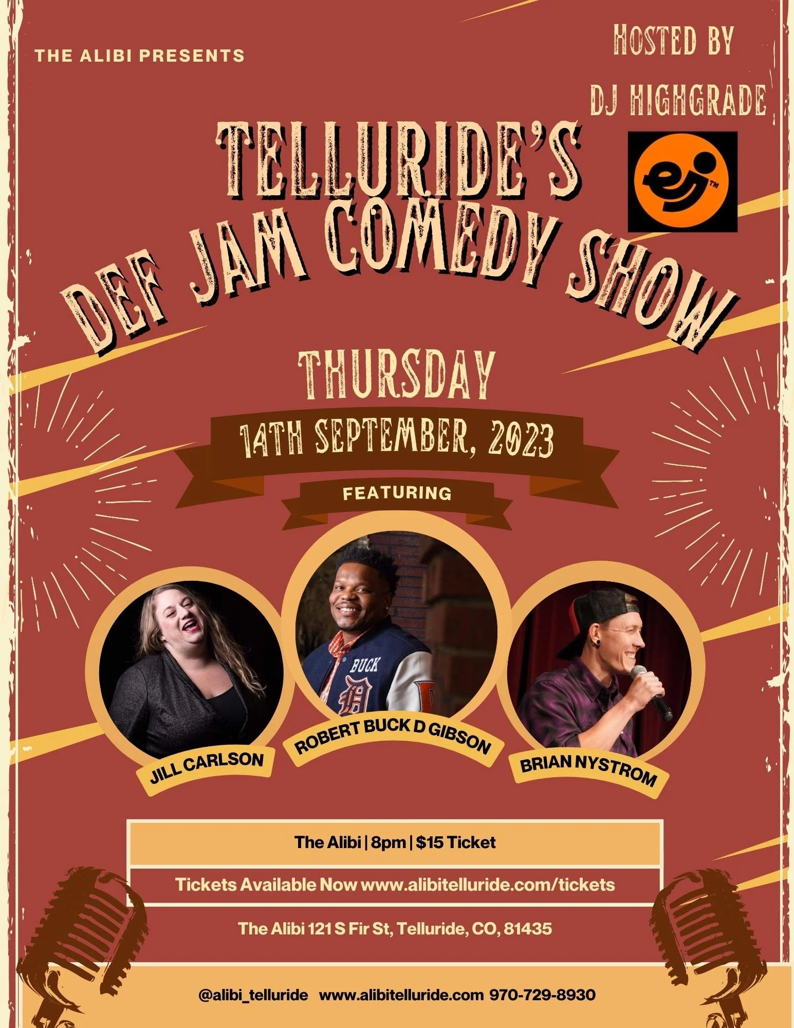 Calendar — The Alibi, Telluride CO