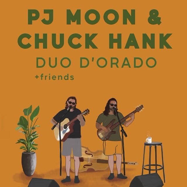 @kototelluride STREET DANCE after party is at @alibitelluride with @pjmoonandtheswappers this Friday April 5th! 
⠀⠀⠀⠀⠀⠀⠀⠀⠀
Catch the dynamic duo PJ Moon &amp; Chuck Hank! Show starts at 9! 🧡 🍑 🧡

#telluridelivemusic #downtowntelluride