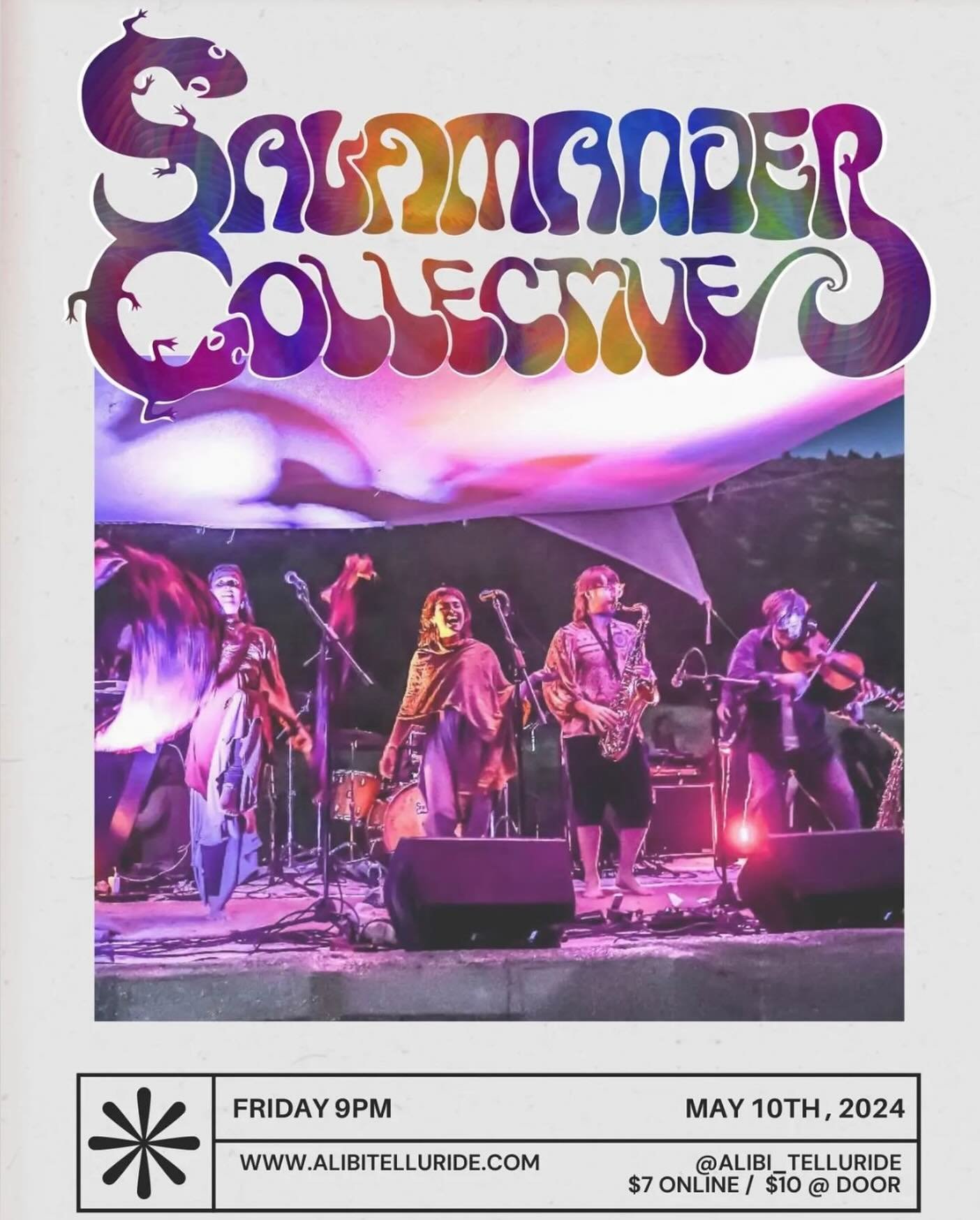 TELLURIDE! Live Music is back!! 🎶🎶🎶

This week-
Friday May 10th, 9pm @salamandercollective 💜💜

Saturday May 11th, 8pm @rubyjoyfulmusic featuring Drew Emmitt and Andy Thorn of @leftoversalmonmusic 🎻

Come jam 🪩

#telluridelivemusic #telluridecr