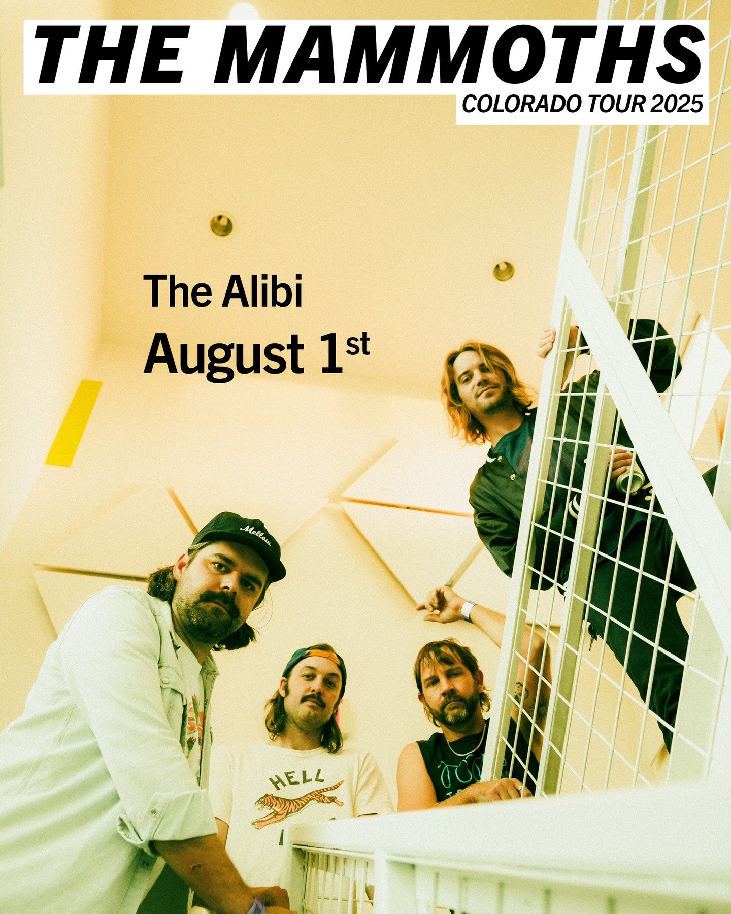 @the_mammoths come to town, August 1st '25.

Tickets on sale now!

Hailing from Austin, TX, four-piece fuzz rockers The Mammoths fuse &lsquo;70s inspired psychedelia with biting, petrified rock n&rsquo; roll. With no shortage of heavy ripping guitars
