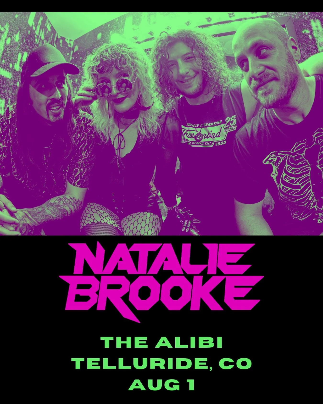 NATALIE BROOKE | August 1, 2026

Natalie Brooke is a rock star.  A virtuoso funk / rock keys player leading her powerhouse 4-piece band from the Baltimore area.  The explosive act is fronted by Natalie on keys, synth, keytar, and vocals and backed by
