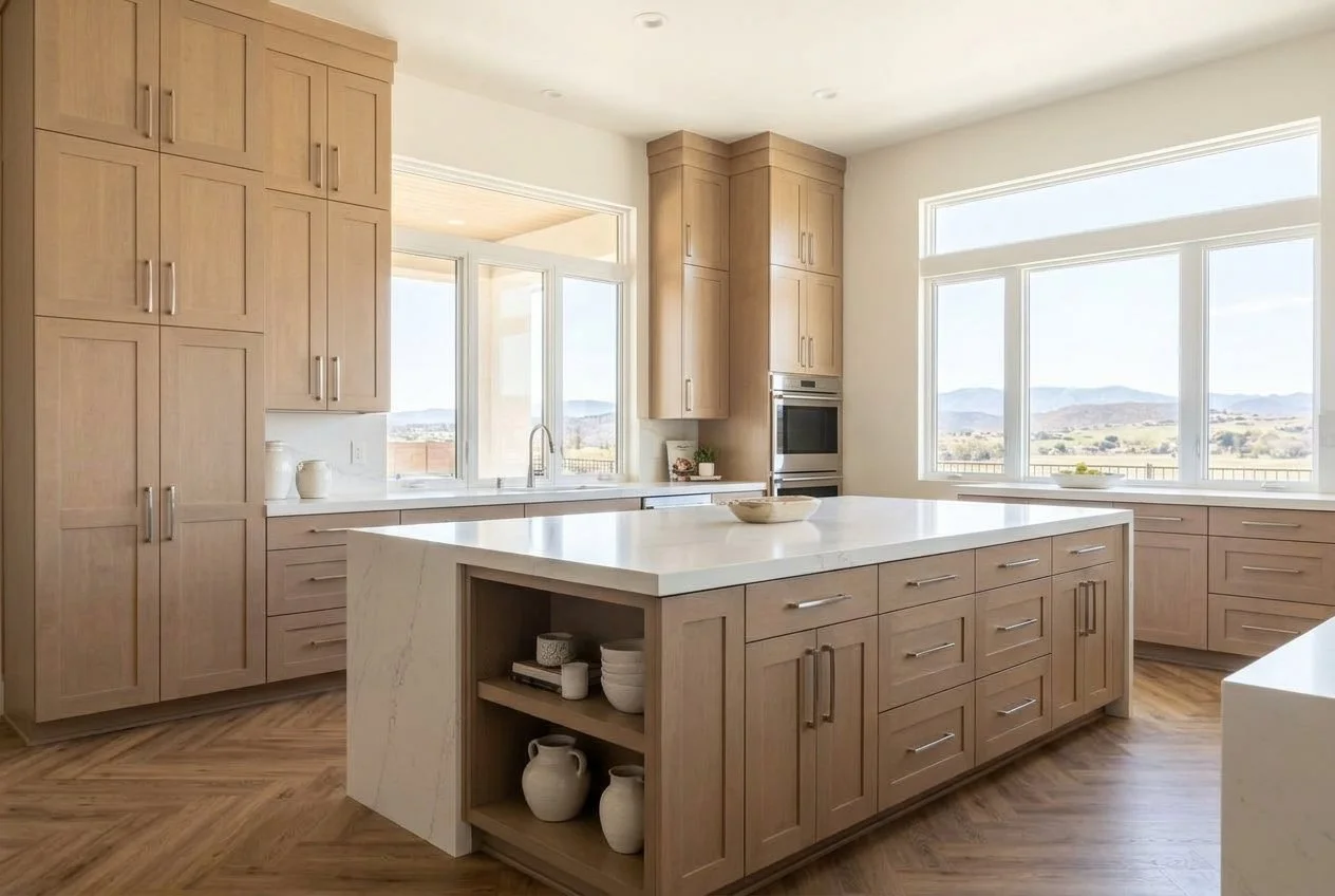 Custom White Oak Kitchen Cabinets | Temecula, CA
