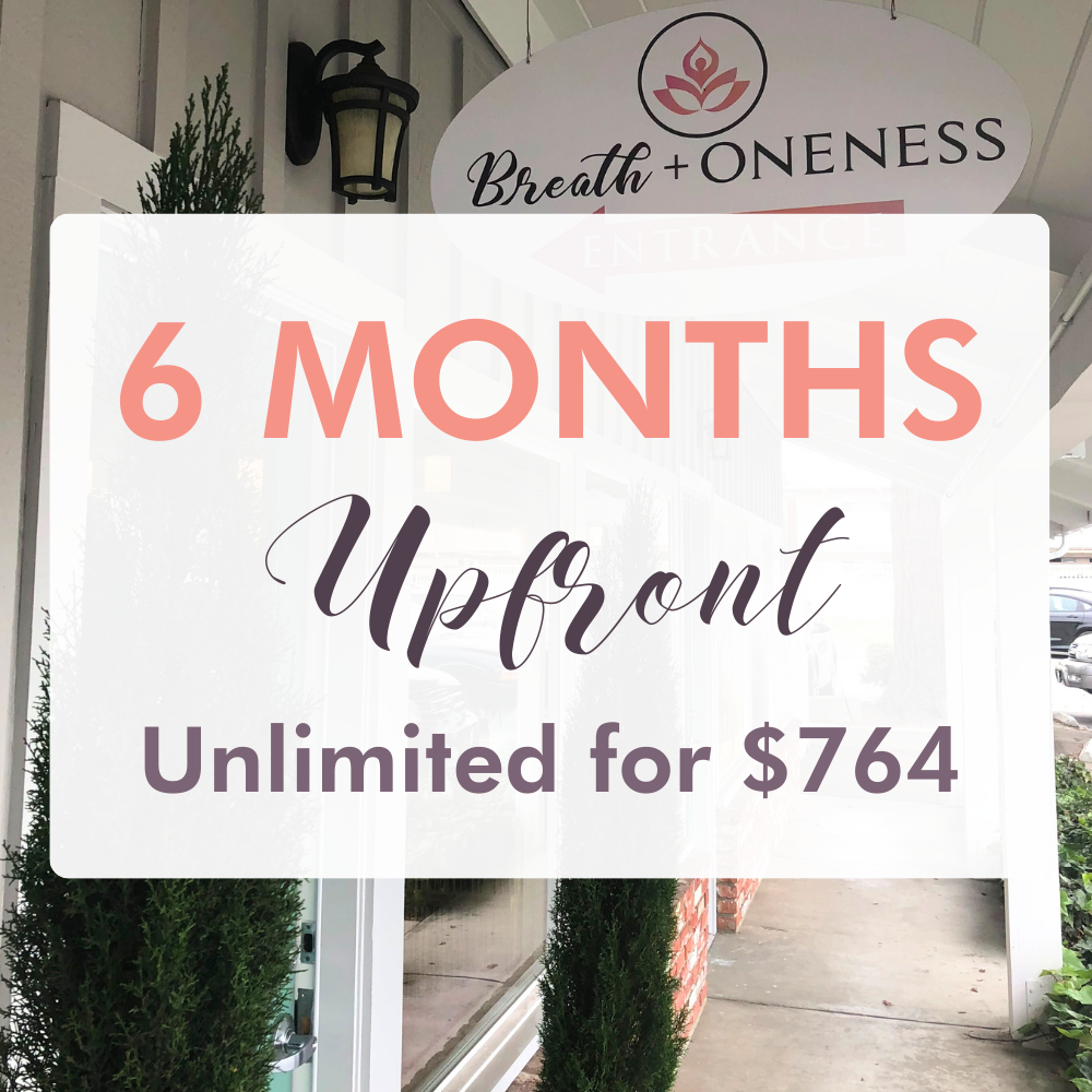 6 Months Upfront of Unlimited Classes