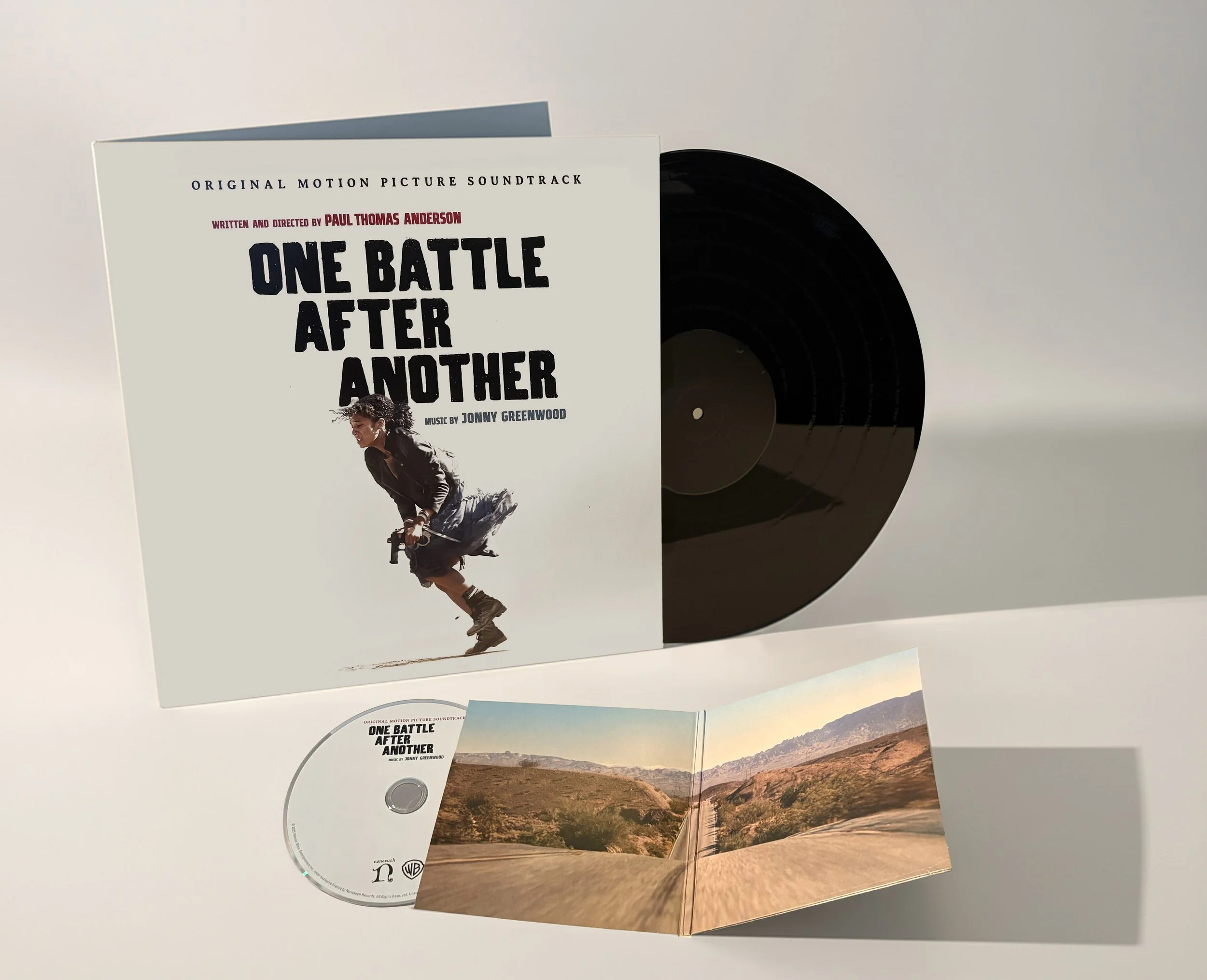 Package design for One Battle After Another soundtrack. Legion Creative
