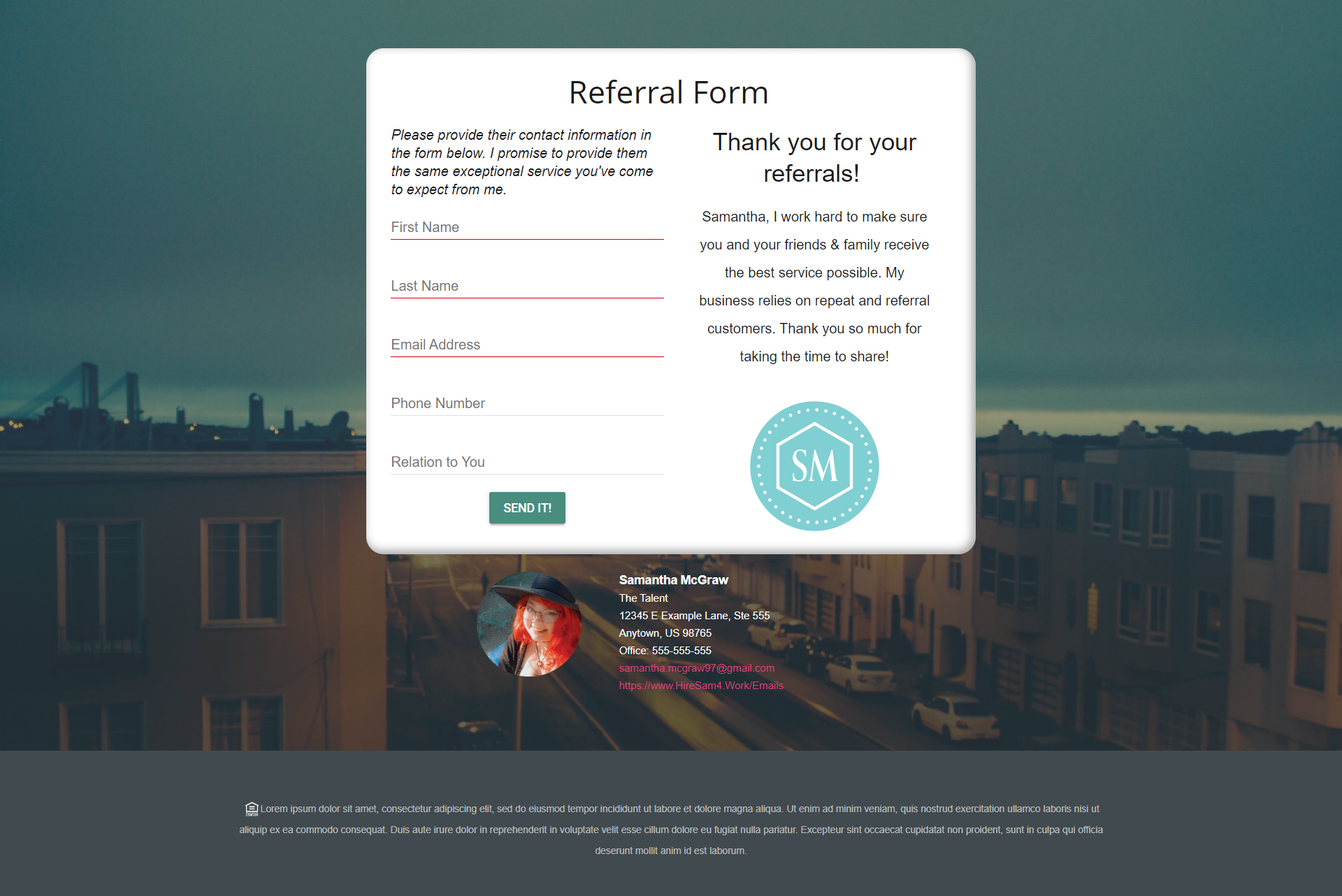 Desktop Landing Page