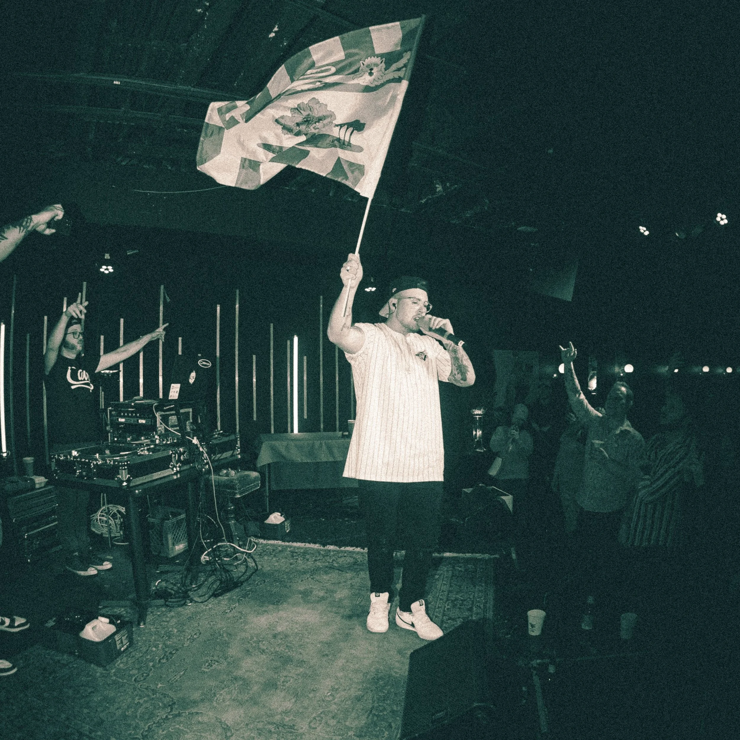 Cavy and DJ Molex performing at Charlottetown Music Hall for the Energy Thief album release tour.