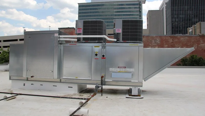 Make up air unit and exhaust