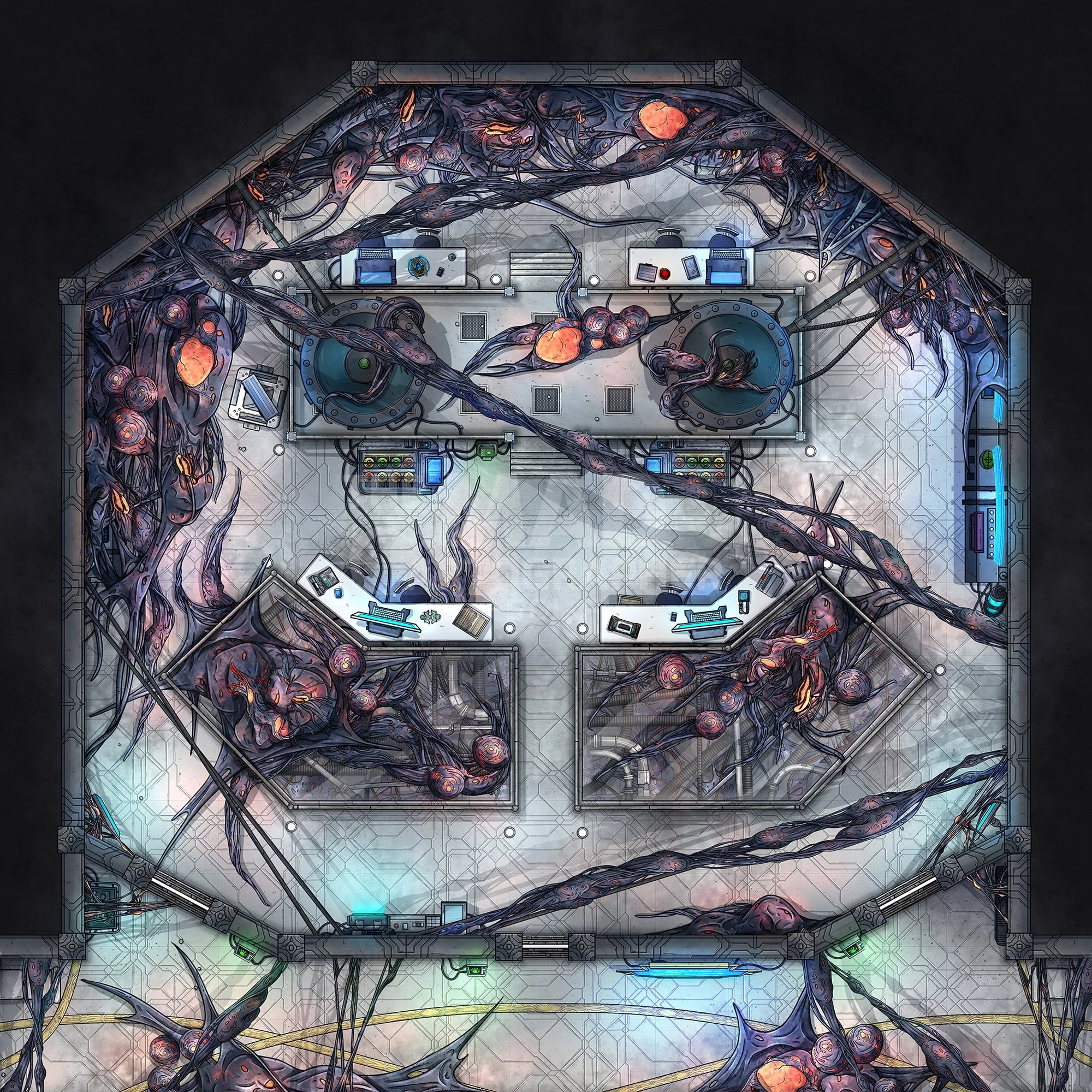 CONTAINMENT BREACH | 15x15 | A laboratory in the facility may give answers about the source of the outbreak. [🪑 Asset Variants]