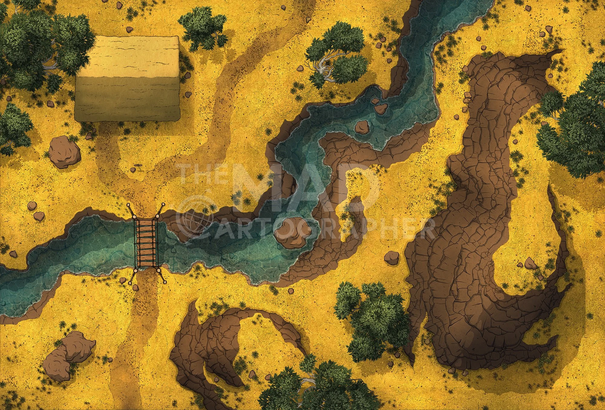 SAFARI ZONE | 20x30 | An arid grassland in a more temperate region, where unfamiliar beasts may lurk. [🌓 Night & Day Variants]