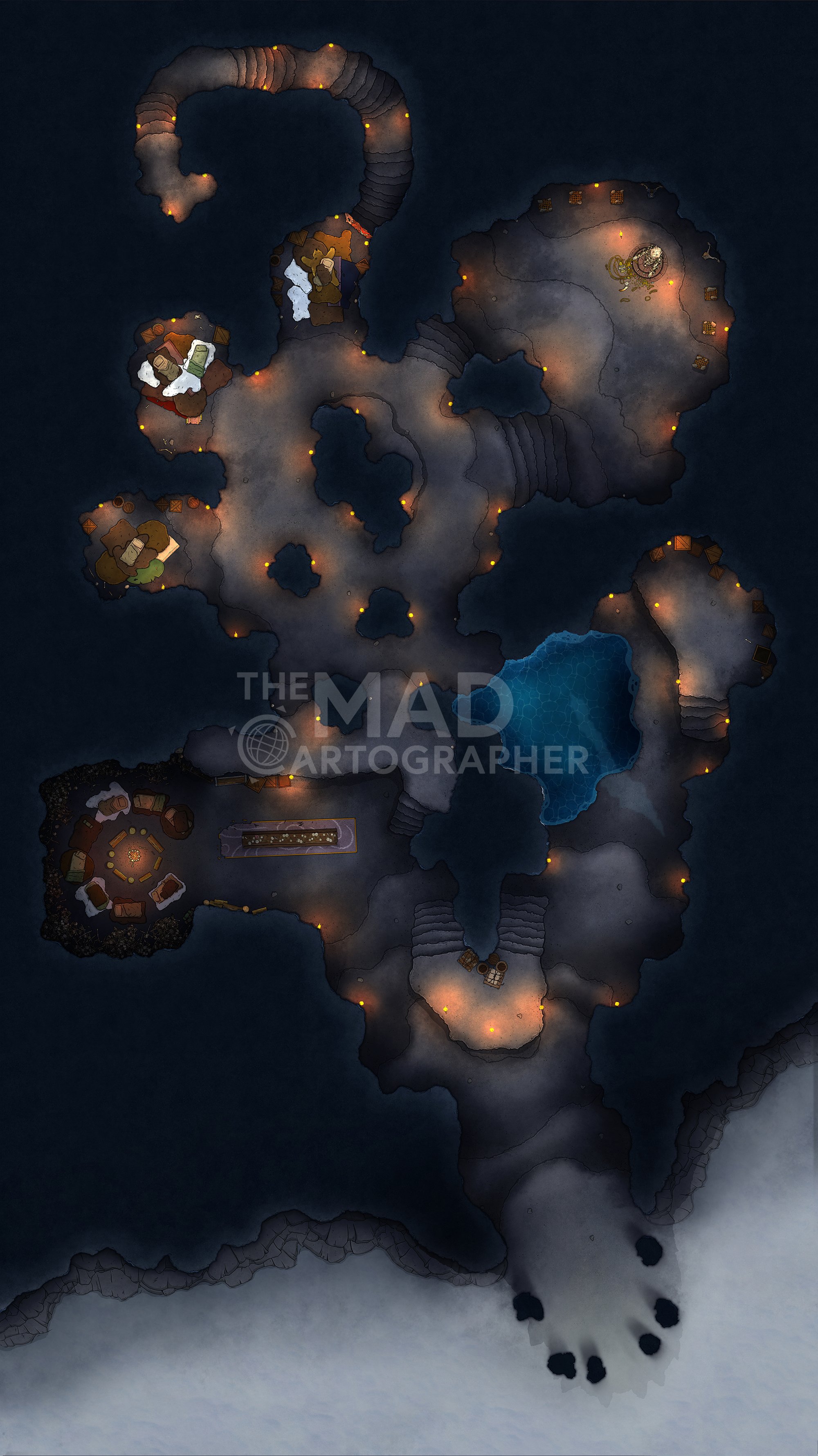 [FREE] THE WOLF DEN | 36x64 | A cavernous lair where savage werewolves gather and test their strength preparing for civil war among themselves. [🌓 Night & Day Variants]