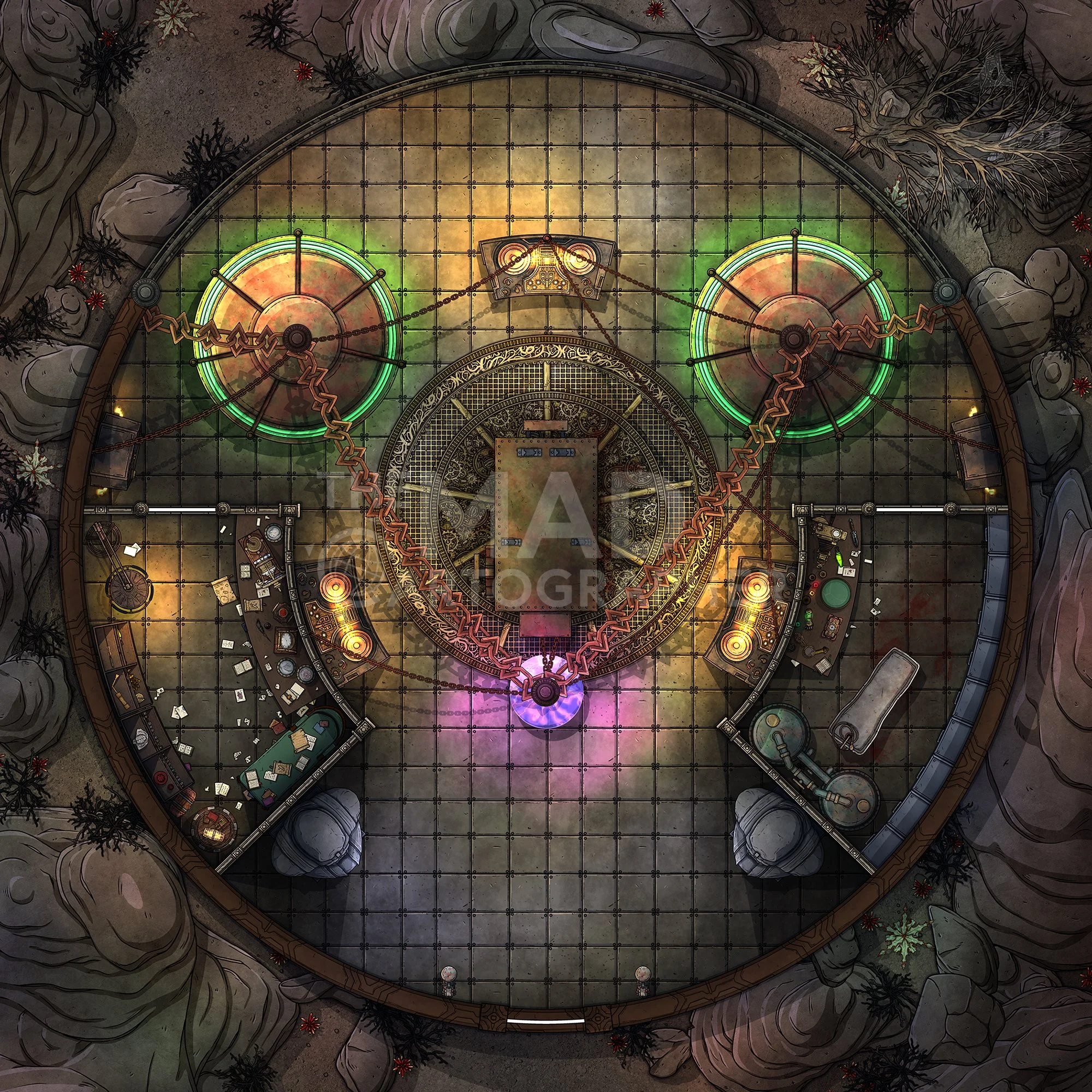 CLOCKWORK LAB | 15x15 | Science and the unknown alchemical forces of the world collide here to conduct experiments. [🌓 Night & Day Variants]