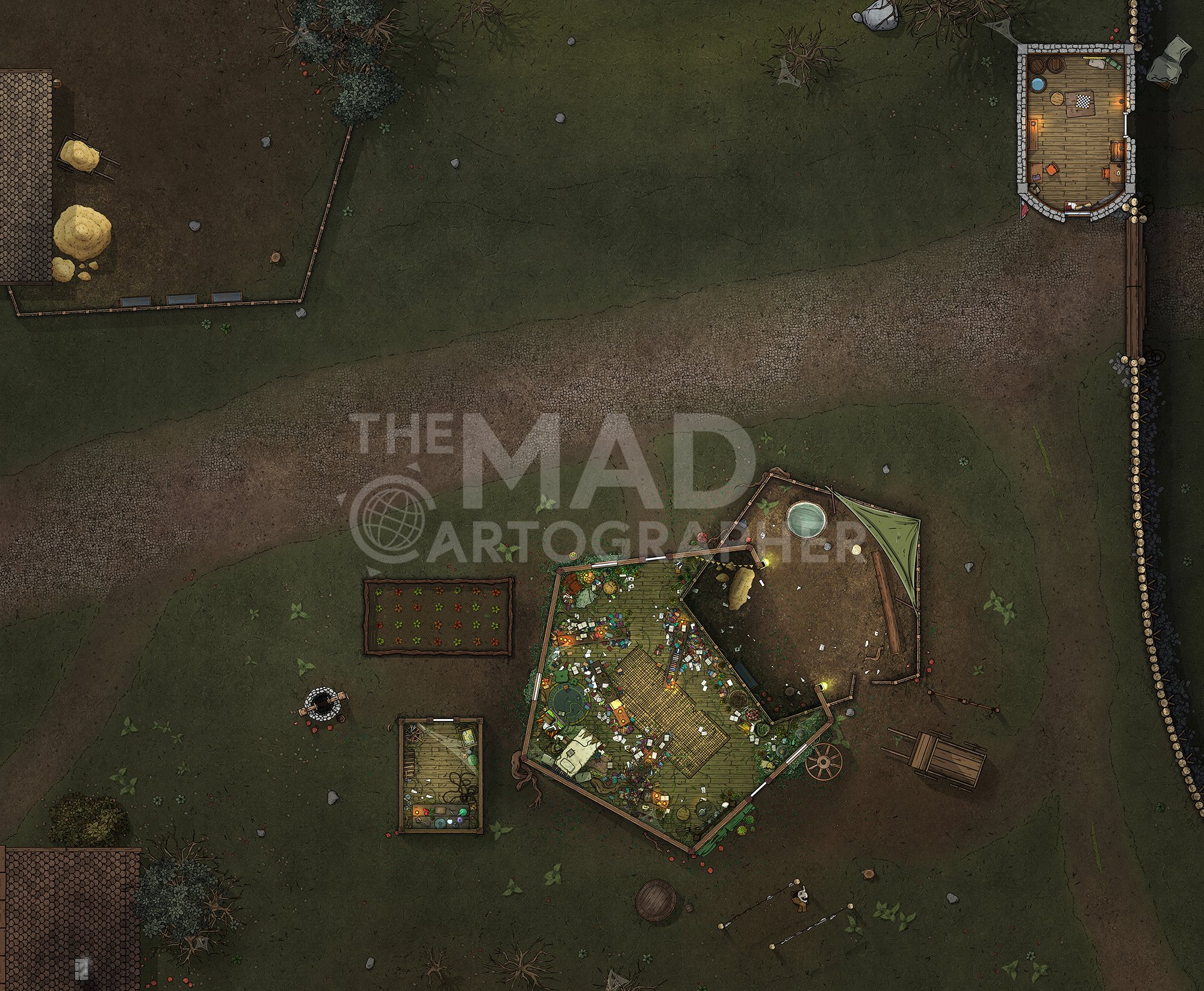 ⭐ JENY'S SHACK (VALLAKI) | 34x28 | A humble woodland cottage occupied by a mysterious and capable healer. [🌓 Night & Day Variants]