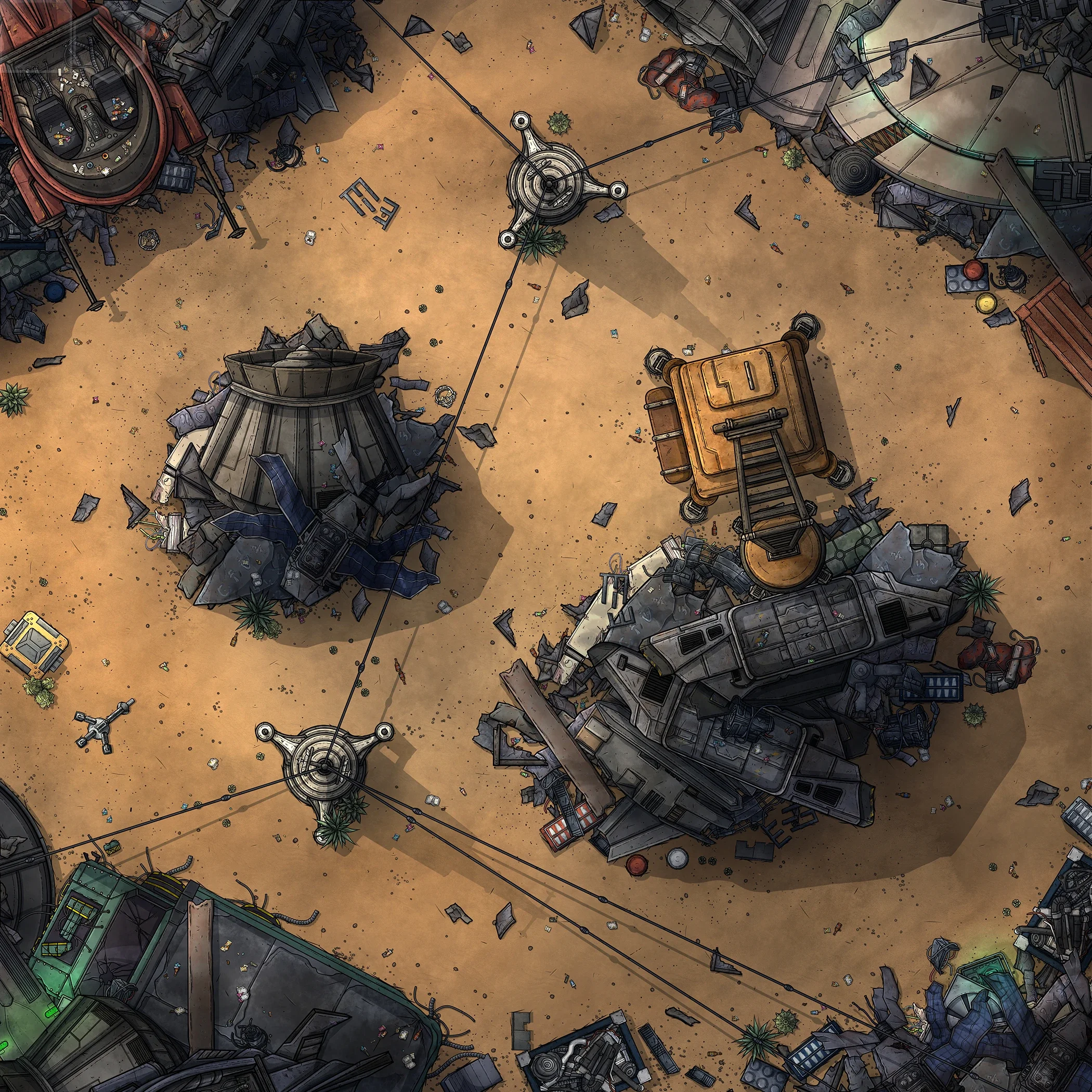 JUNKYARD | 15x15 | There's good credits to be made in in scrap and salvage, and these yards are well guarded and monitored. [🪑 Asset Variants]
