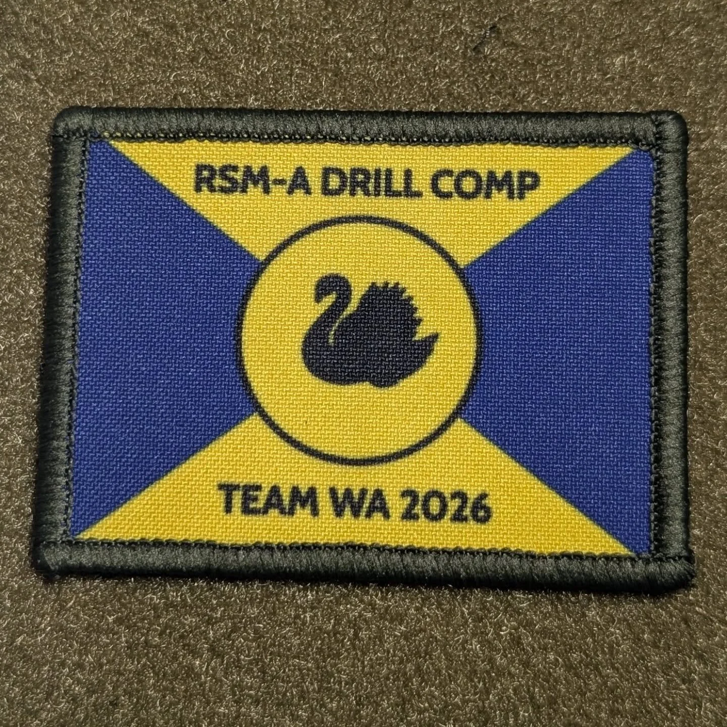 Western Australia's RSM-A drill competition team patch. Well done on completing the comp!

#AAC #waaac #rsma #allin #patchweasel