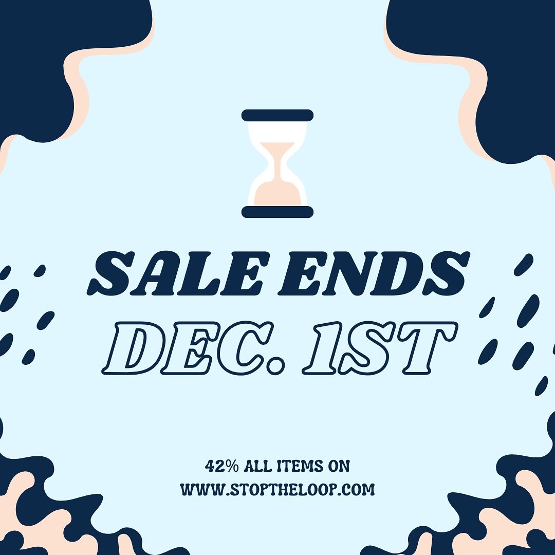 TIMES RUNNING OUT!!! ⏳⏳⏳ JUST THREE MORE DAYS LEFT!!! 42% OFF EVERYTHING!!! 

GET COMFY AND GET COZY THIS HOLIDAY SEASON WITH OUR SIGNATURE LOOP SWEAT SETS!! GET IT FOR YOU!! GET IT FOR YOUR FRIEND!! RAISE AWARENESS AND FEEL GOOD!!! STOPTHELOOP.COM🥕